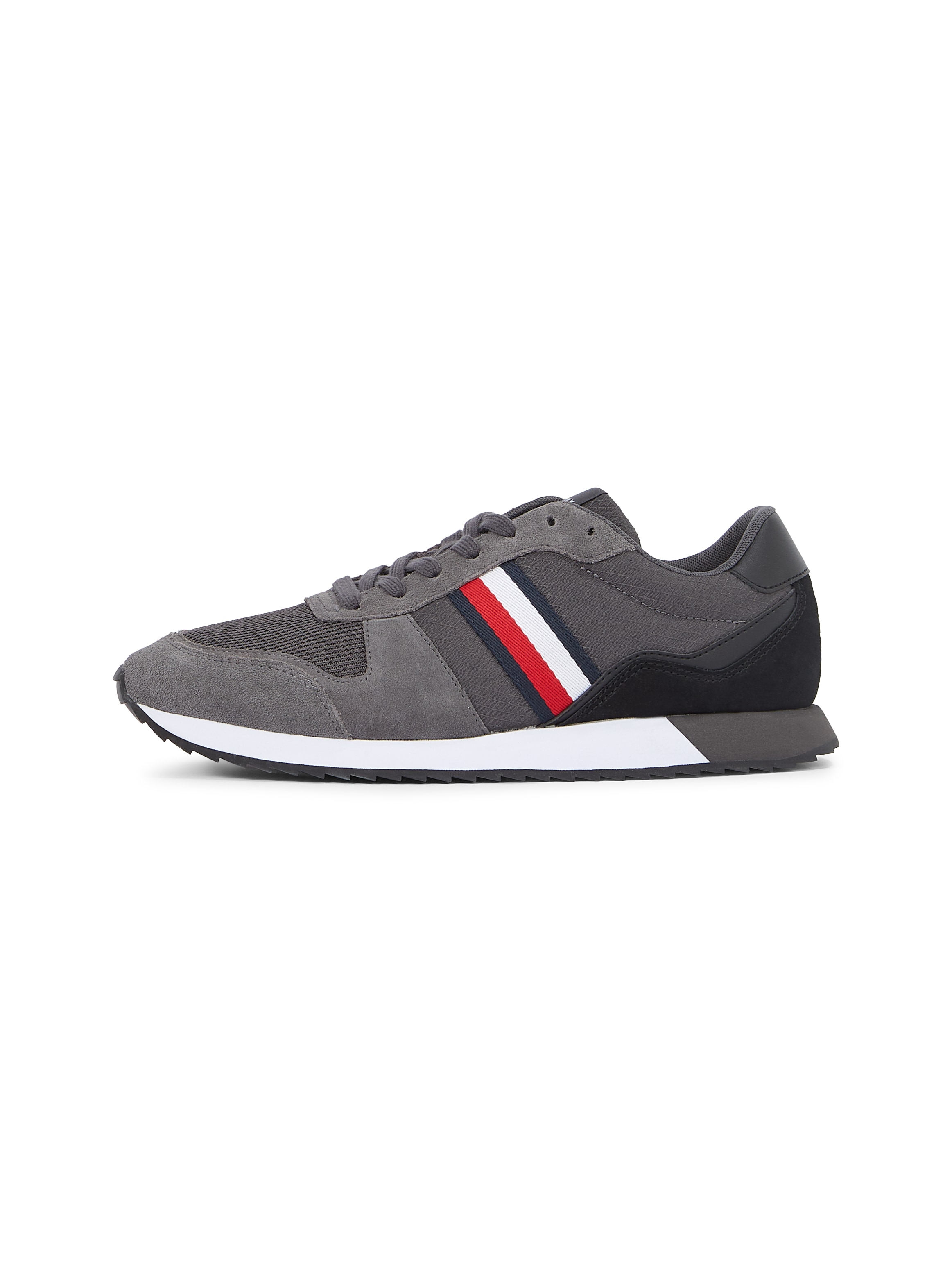 Tommy Hilfiger Sneaker »RUNNER EVO MIX BLOCK«, Freizeitschuh, Halbschuh, Schnürschuh mit Streifen in Tommy Farben