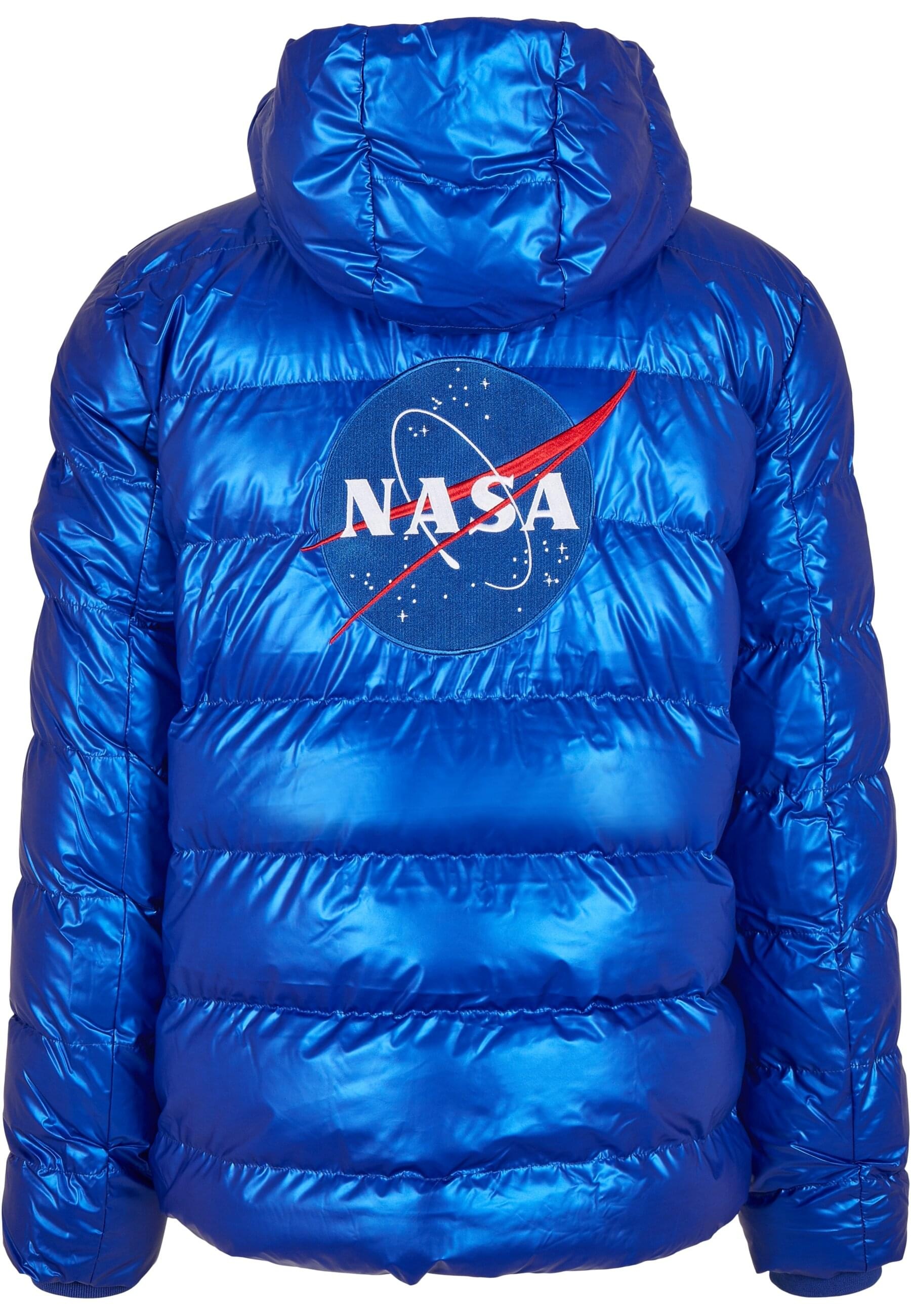 MisterTee Winterjacke »MisterTee Herren NASA Insignia Metallic Puffer Jacket«, (1 St.), ohne Kapuze