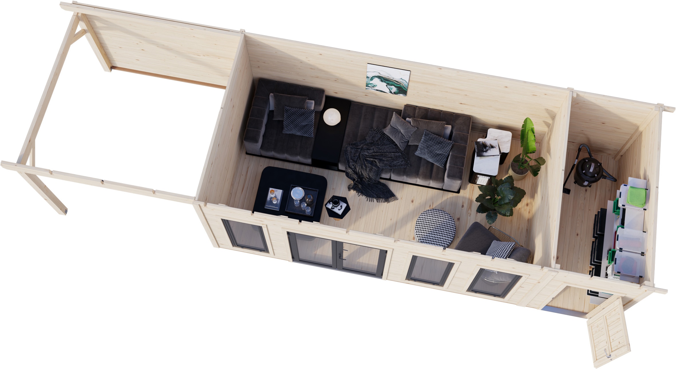 Palmako Gartenhaus »Aurelia 19,2+7,9 m²«