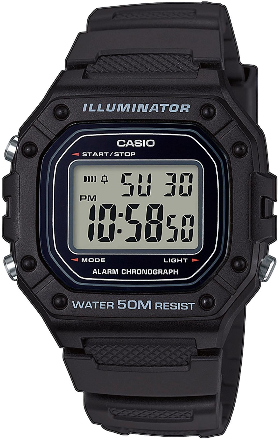 CASIO TIMELESS COLLECTION Chronograph »W-218H-1AVEF« Quarzuhr Ar...