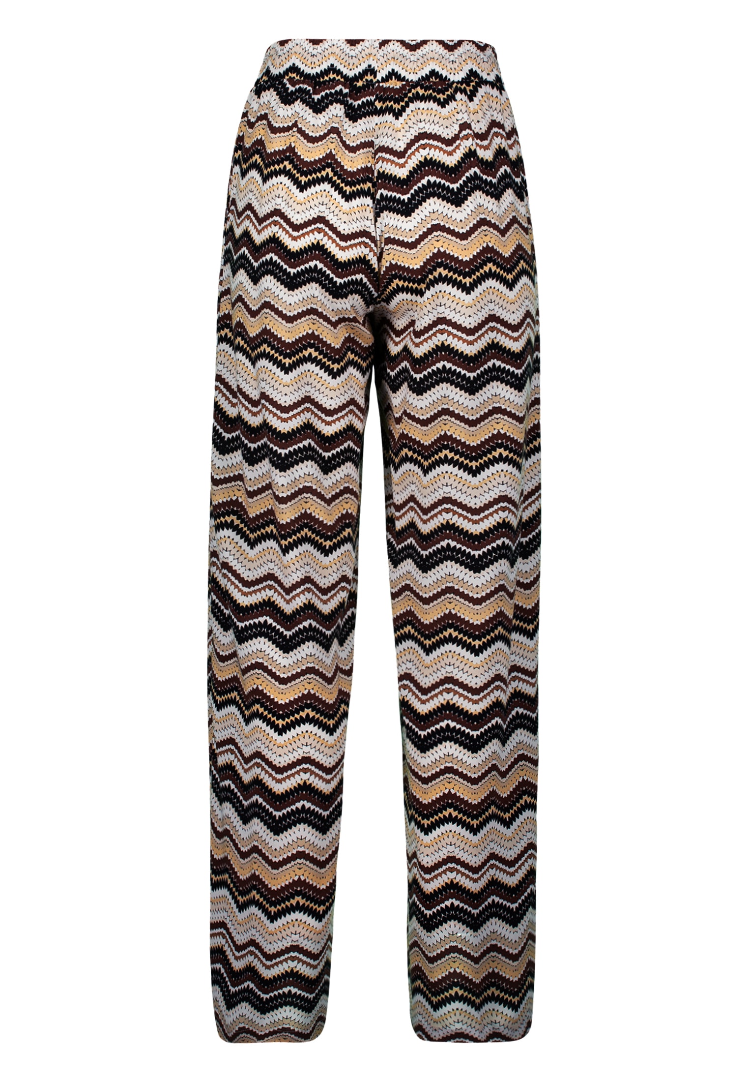 Zero Stoffhose »zero Hose mit Zickzackmuster 30 Inch«, Bindedetail
