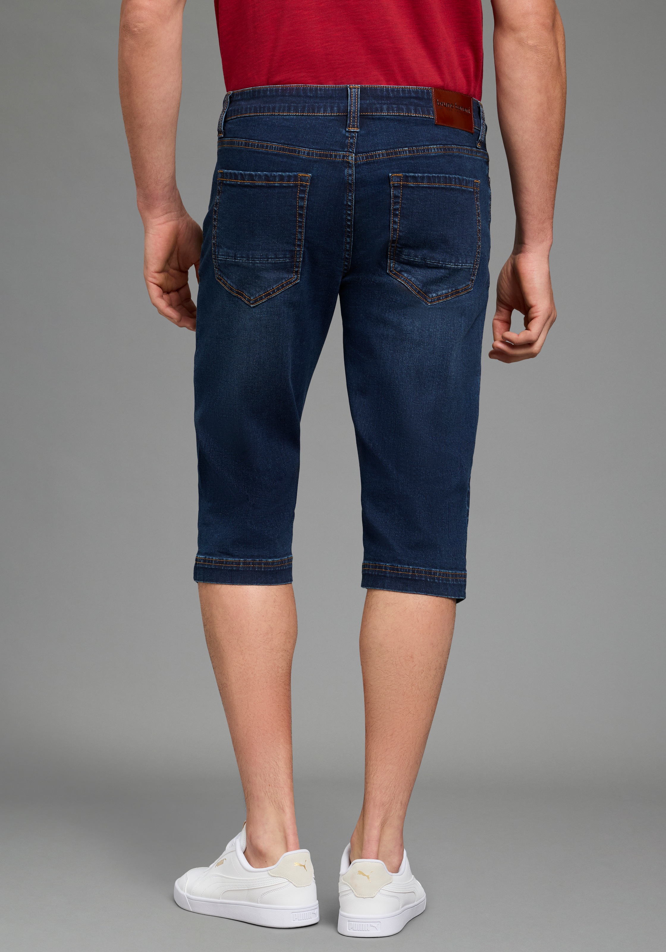Bruno Banani Jeansbermudas »Hutch-Bermuda« Straight-Fit, normale Leibhöhe, aus elastischem Denim-Material