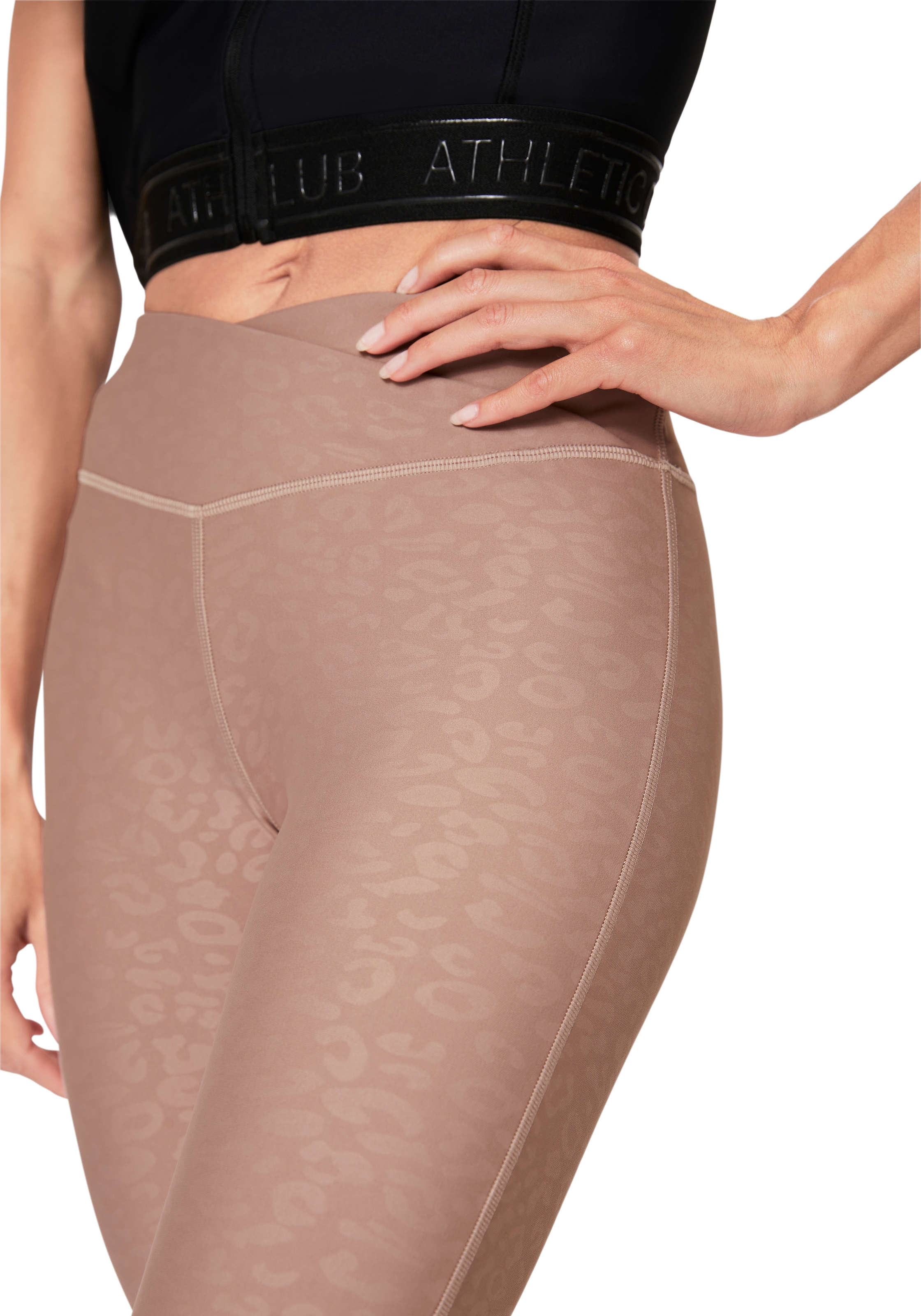 LASCANA ACTIVE Caprileggings, Sporthose in Allover-Leo-Optik