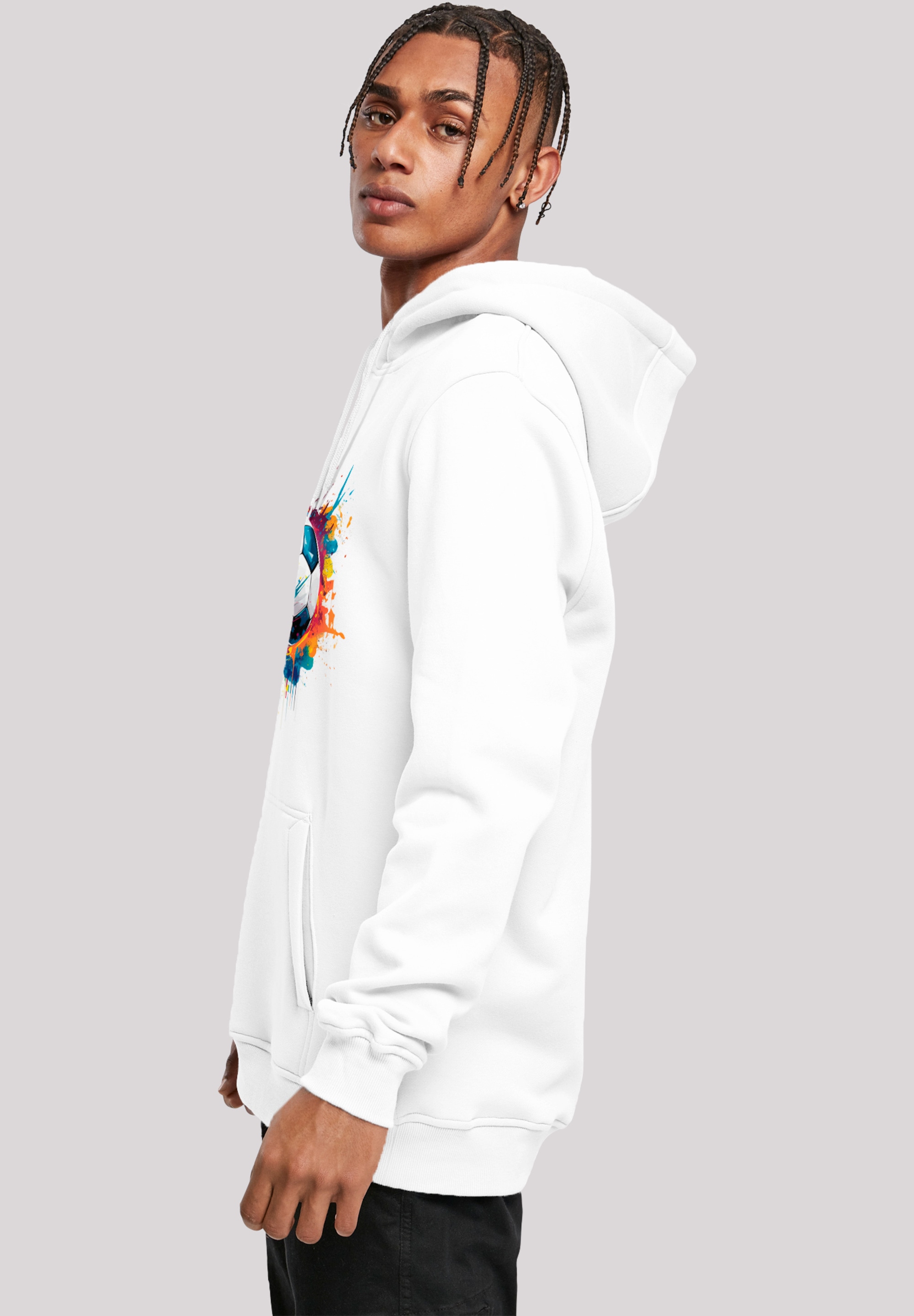 F4NT4STIC Kapuzenpullover »Bunte Fußball Grafik«, Premium Qualität