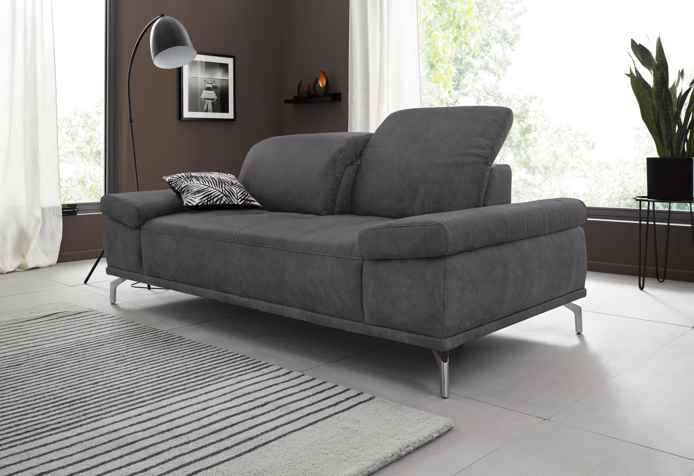 Home affaire 2-Sitzer "Caluna" mit Sitztiefen- und Kopfteilverstellung günstig online kaufen