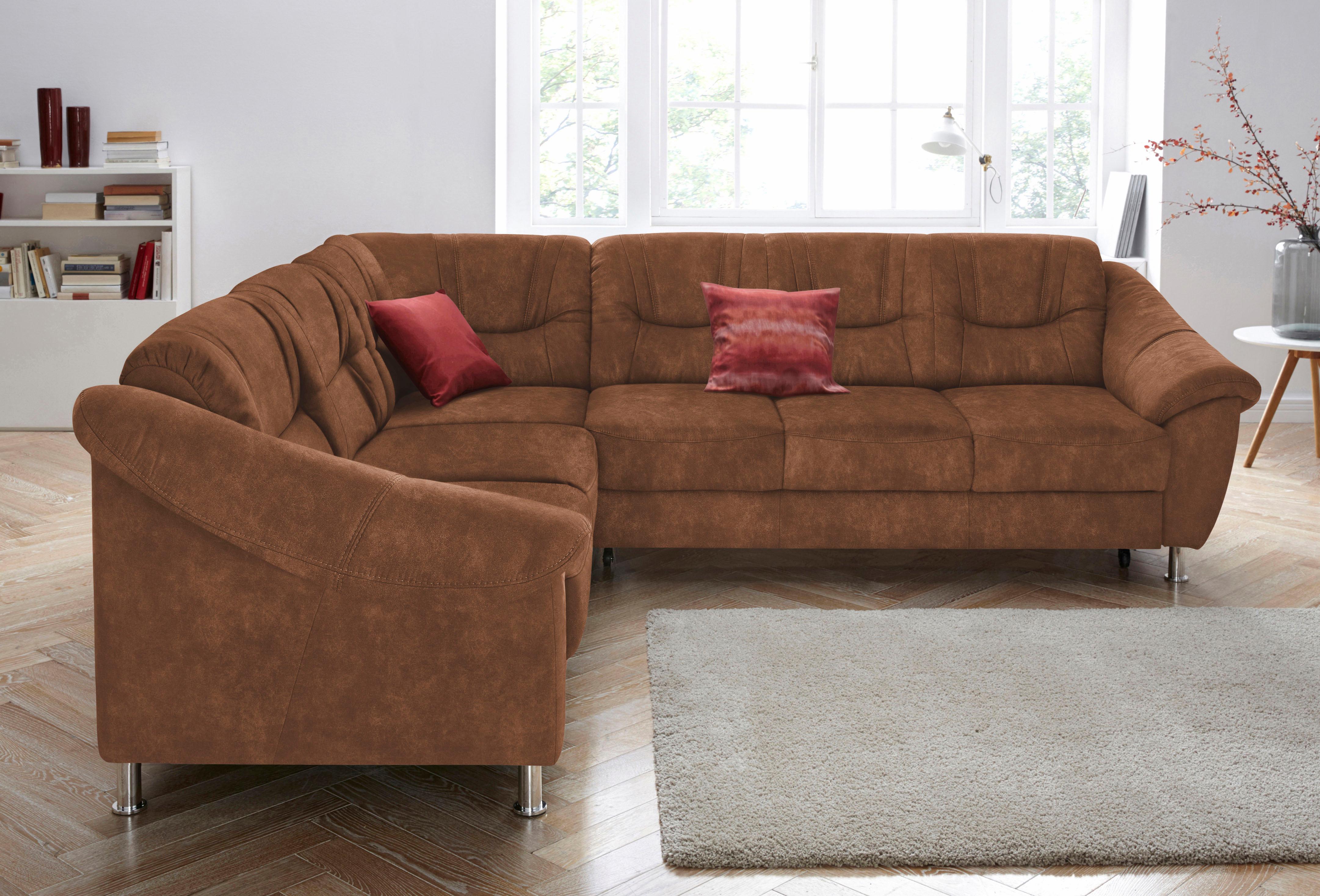 sit&more Ecksofa "Salsa L-Form" mit Federkern, wahlweise mit Schlaffunktion