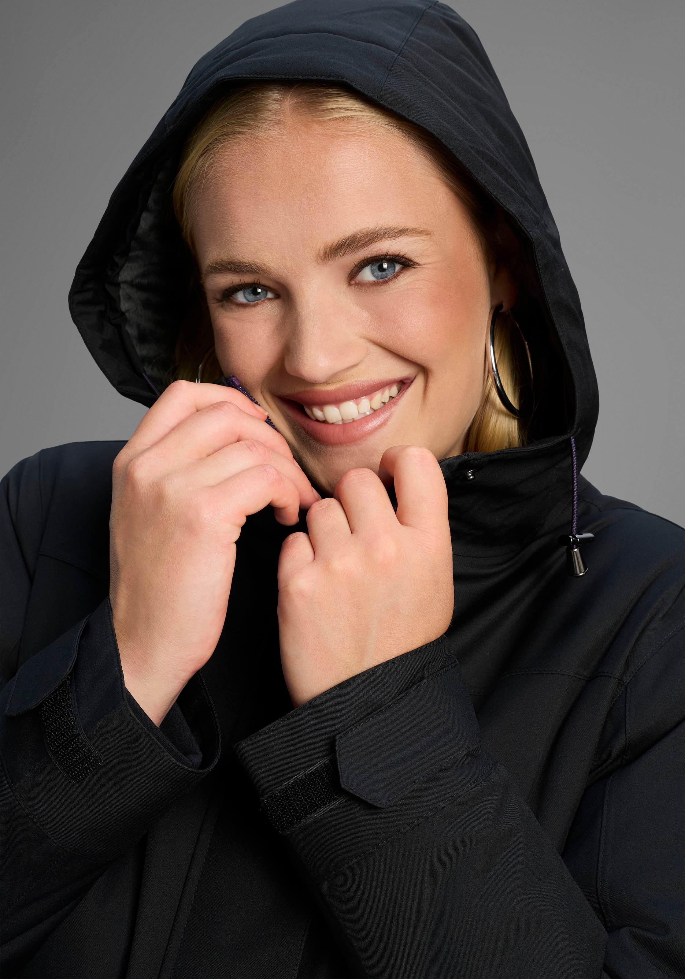 Thumbnail - Polarino Funktionsjacke mit Kapuze Atmungsaktiv, winddicht, wasserdicht. Wassersäule 8000mm