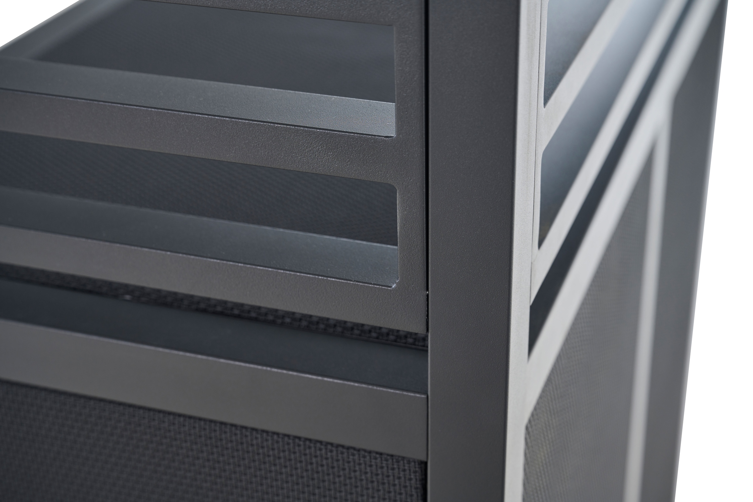 Siena Garden Gartentisch »PALMA Eckelement« Aluminiumrahmen, Ranotex® Bezug dunkelgrau