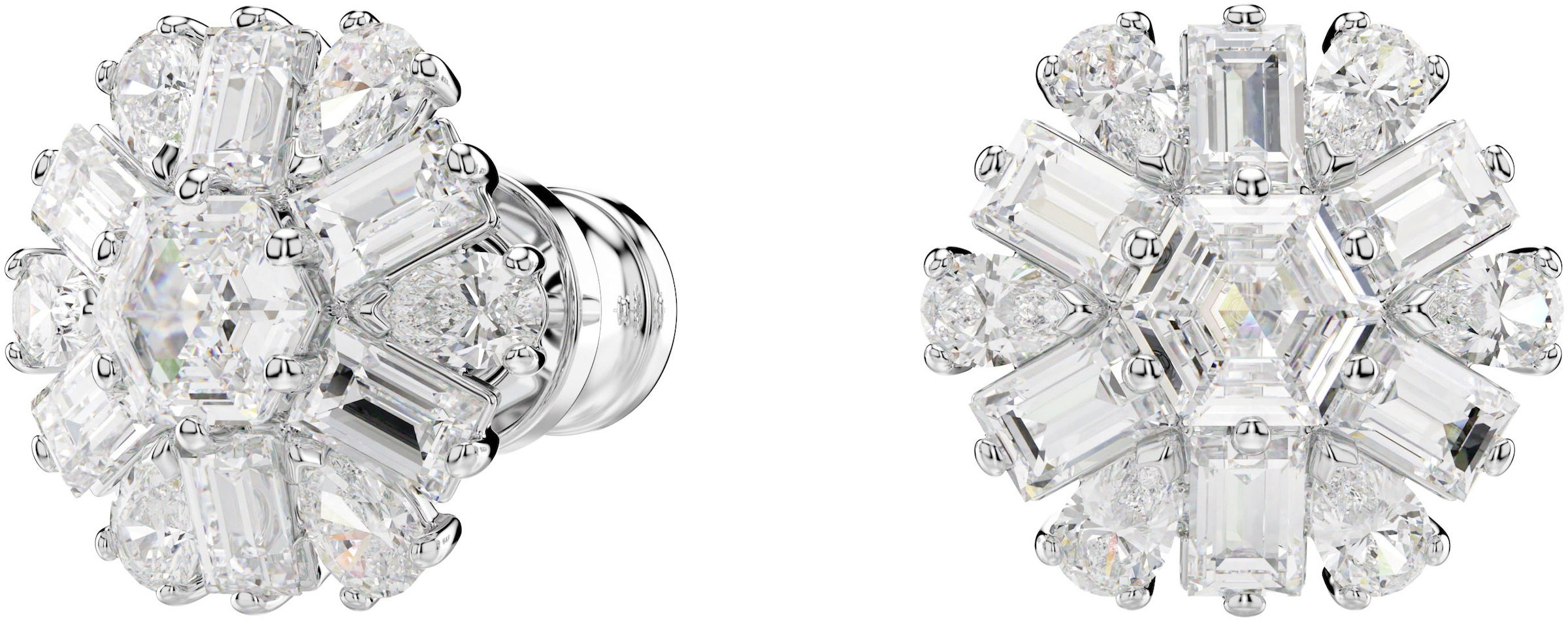 Swarovski Paar Ohrstecker »Idyllia E Florere Schneeflocke, 5691483«, mit Swarovski® Zirkonia (synth.)
