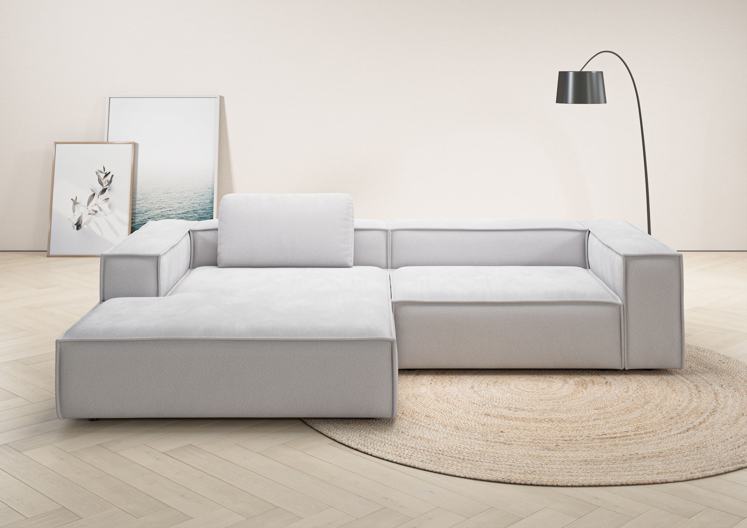 Home affaire Ecksofa "Watertown, modernes XXL L-Form, 306 cm breit" Großzüg günstig online kaufen