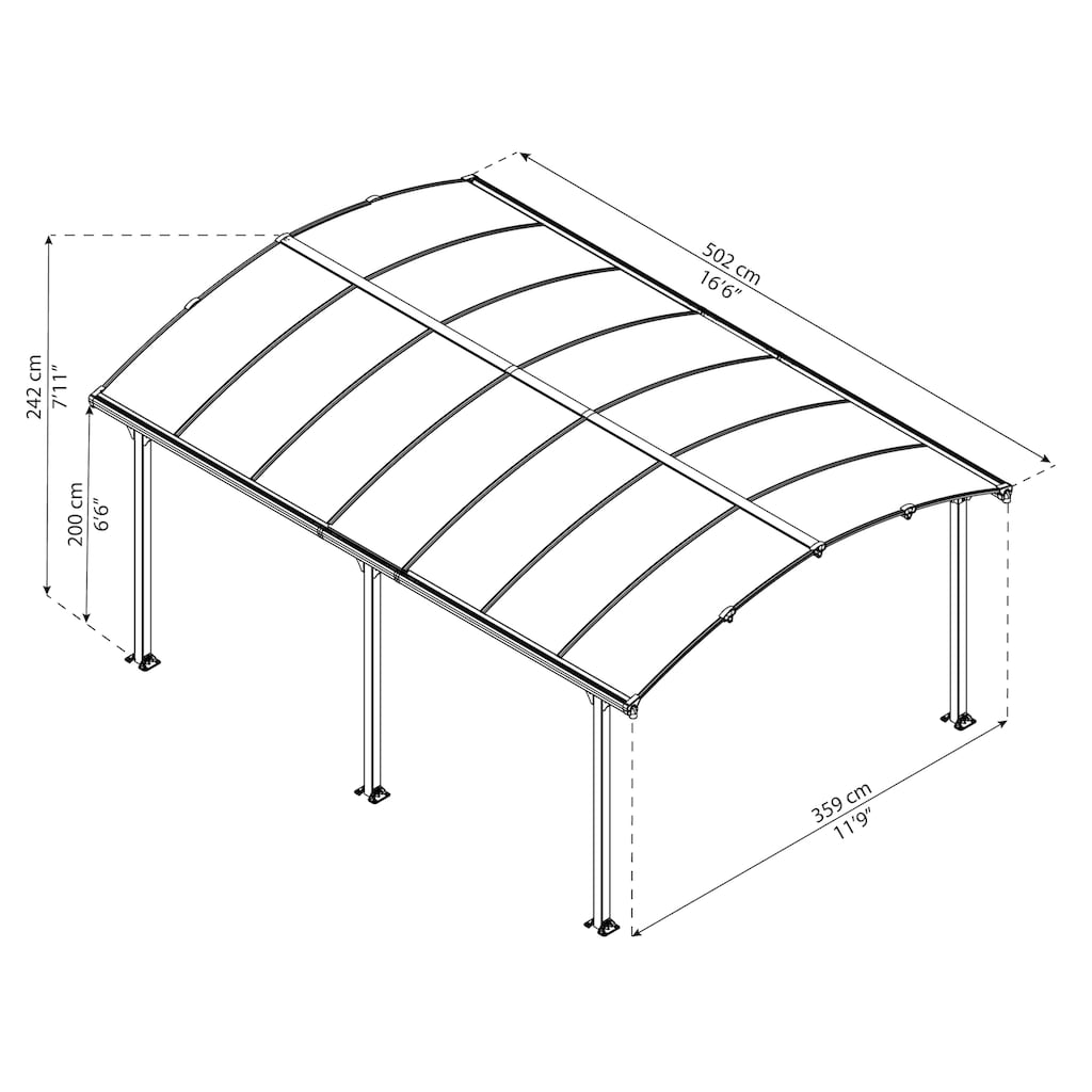 Palram - Canopia Pavillon »Tuscon 5000«