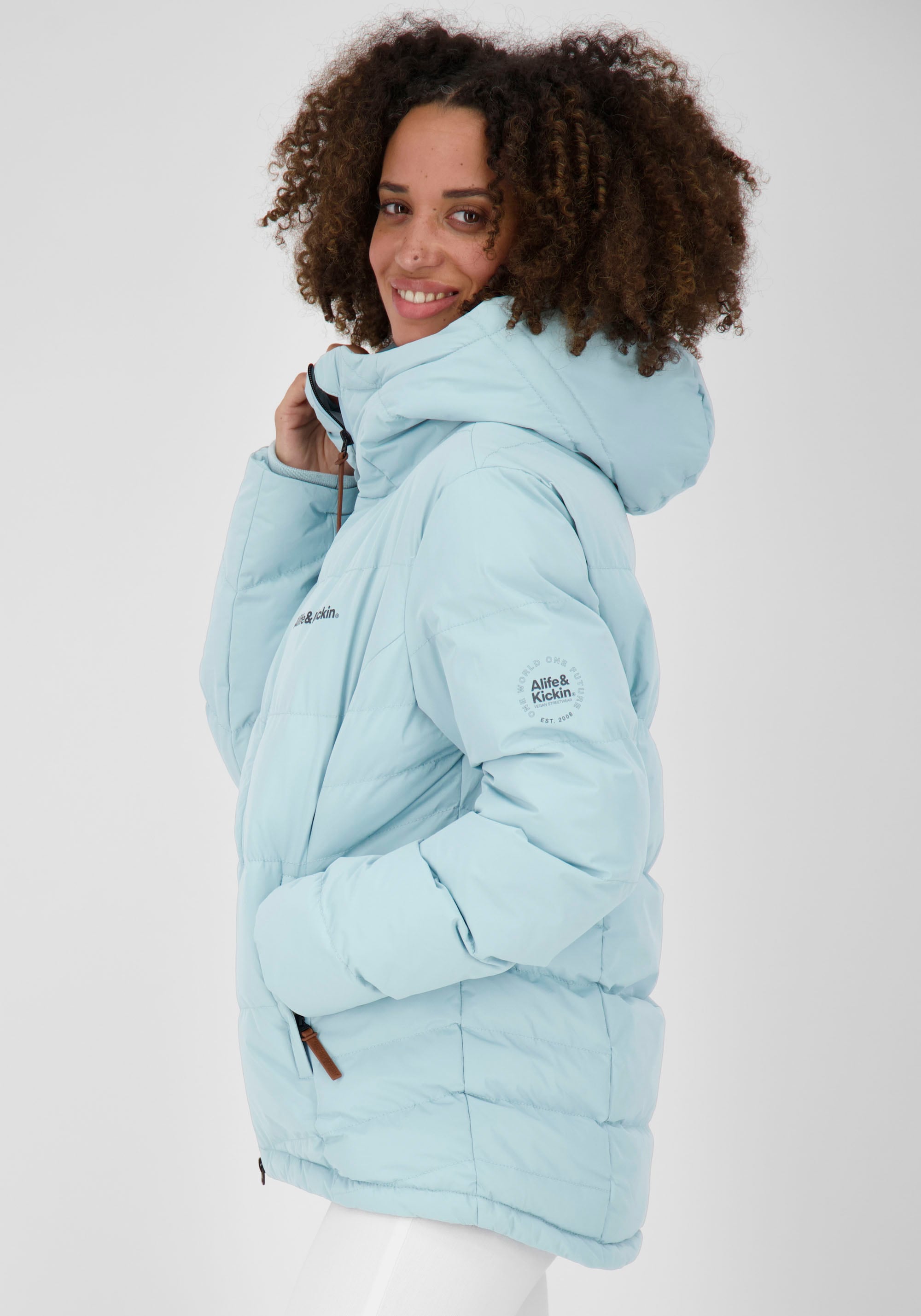 Alife & Kickin wattierte kuschelig mit Outdoorjacke Kapuze, Fleece-Innenfutter Jacke & | Kapuze mit »JuanaAK«, BAUR