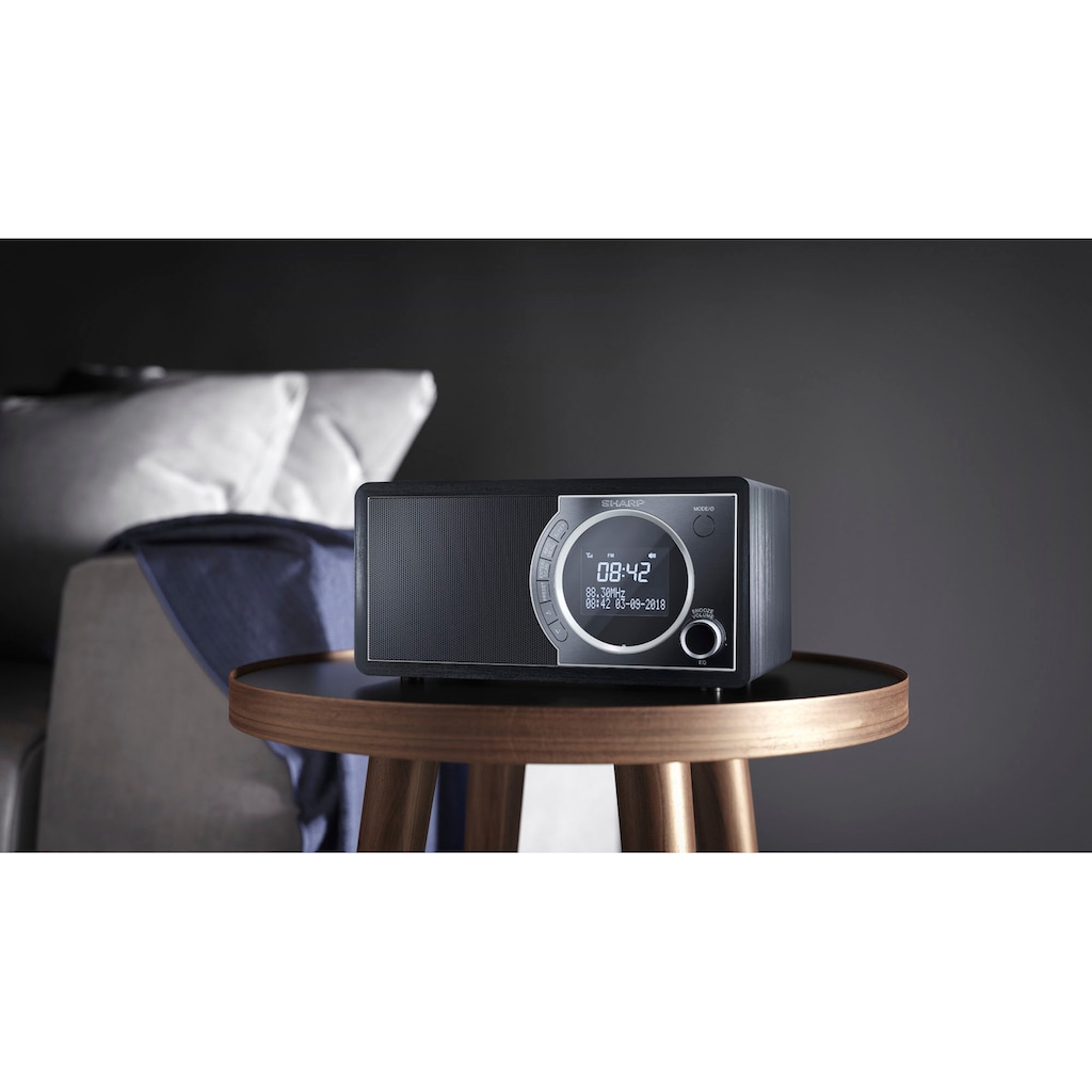 Sharp Digitalradio (DAB+) »DR-450«, (Bluetooth Automatische Senderverfolgung-Digitalradio (DAB+)-FM-Tuner mit RDS 6 W)