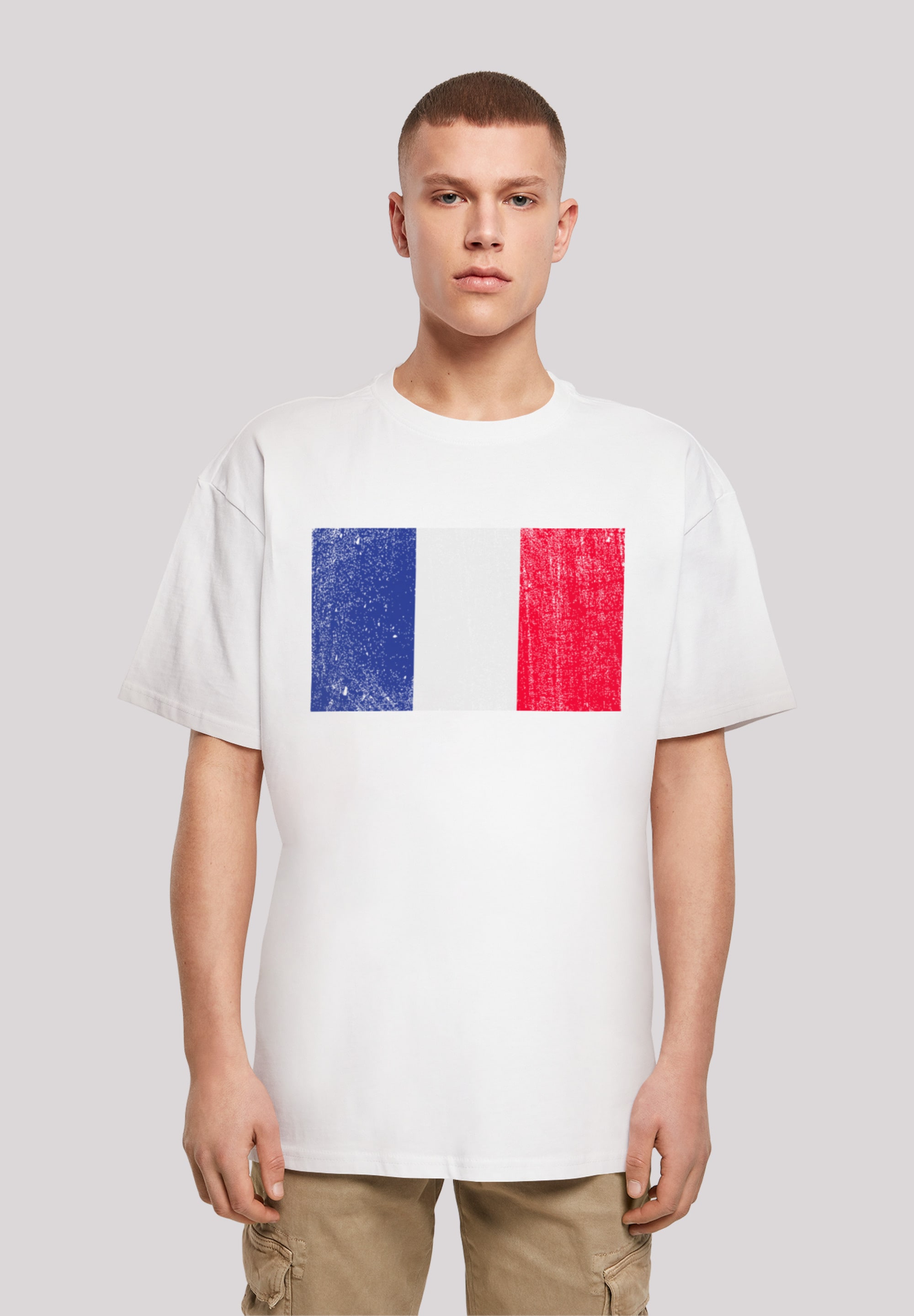 F4NT4STIC T-Shirt "France Frankreich Flagge distressed", Print günstig online kaufen