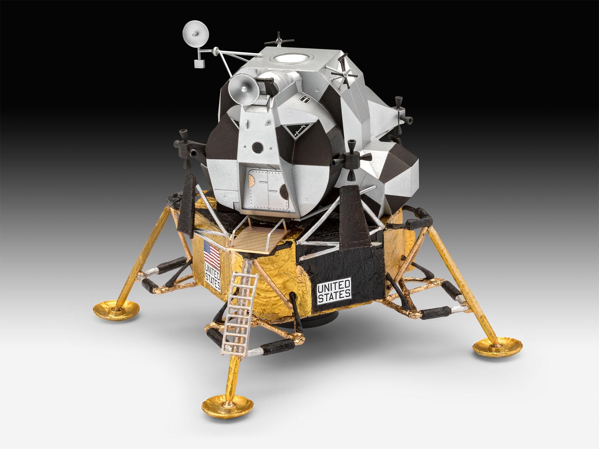 Revell® Modellbausatz »Apollo 11 Lunar Module Eagle«, 1:48, Jubiläumsset mit Basis-Zubehör