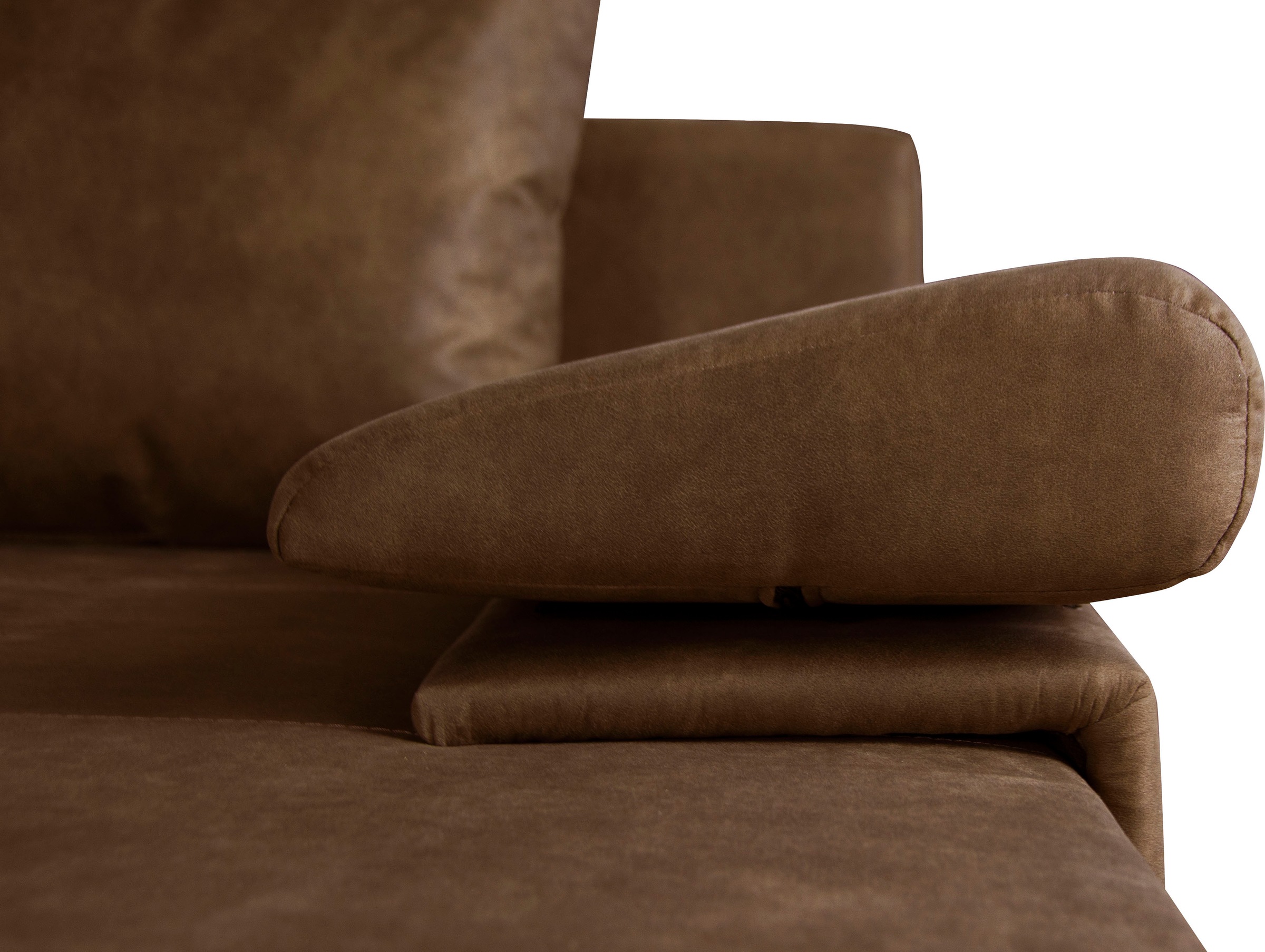 Home affaire Wohnlandschaft »Acra U-Form« mit Bettfunktion und Bettkasten, in Mattenoptik