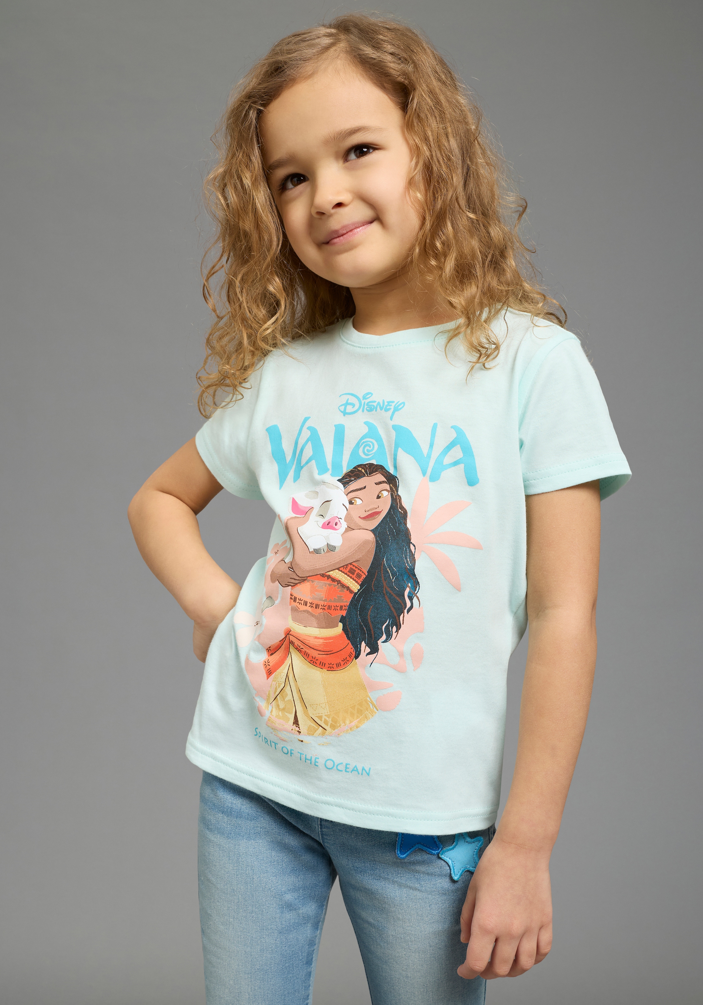KIDSWORLD T-Shirt "VAIANA - Disney Shirt" für Mädchen, normale Passform, Kurzarm, aus Baumwolle