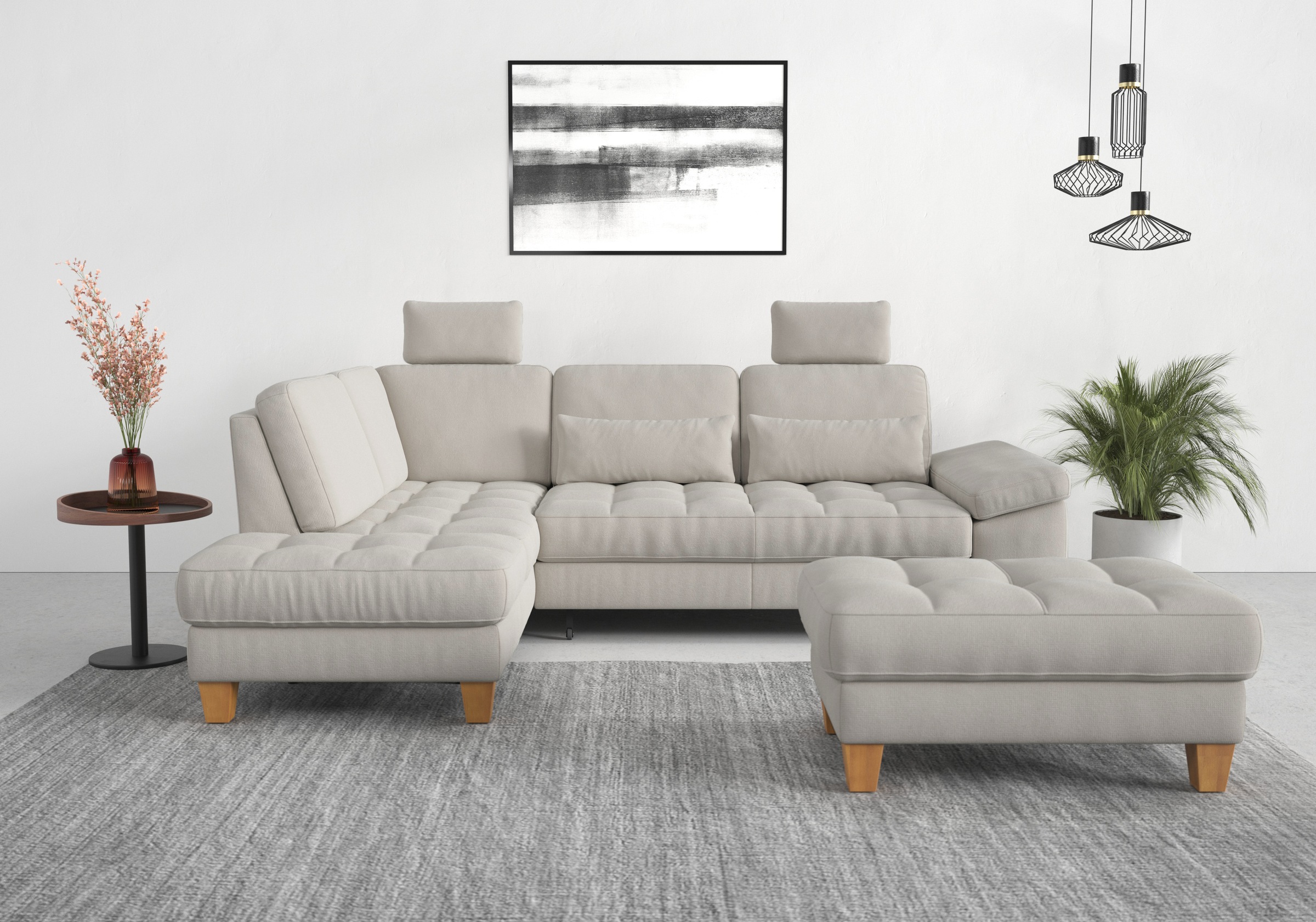 Thumbnail - sit&more Ecksofa "Westham L-Form" mit Ottomane, mit oder ohne Bettfunktion, Bettkasten, Verstellung