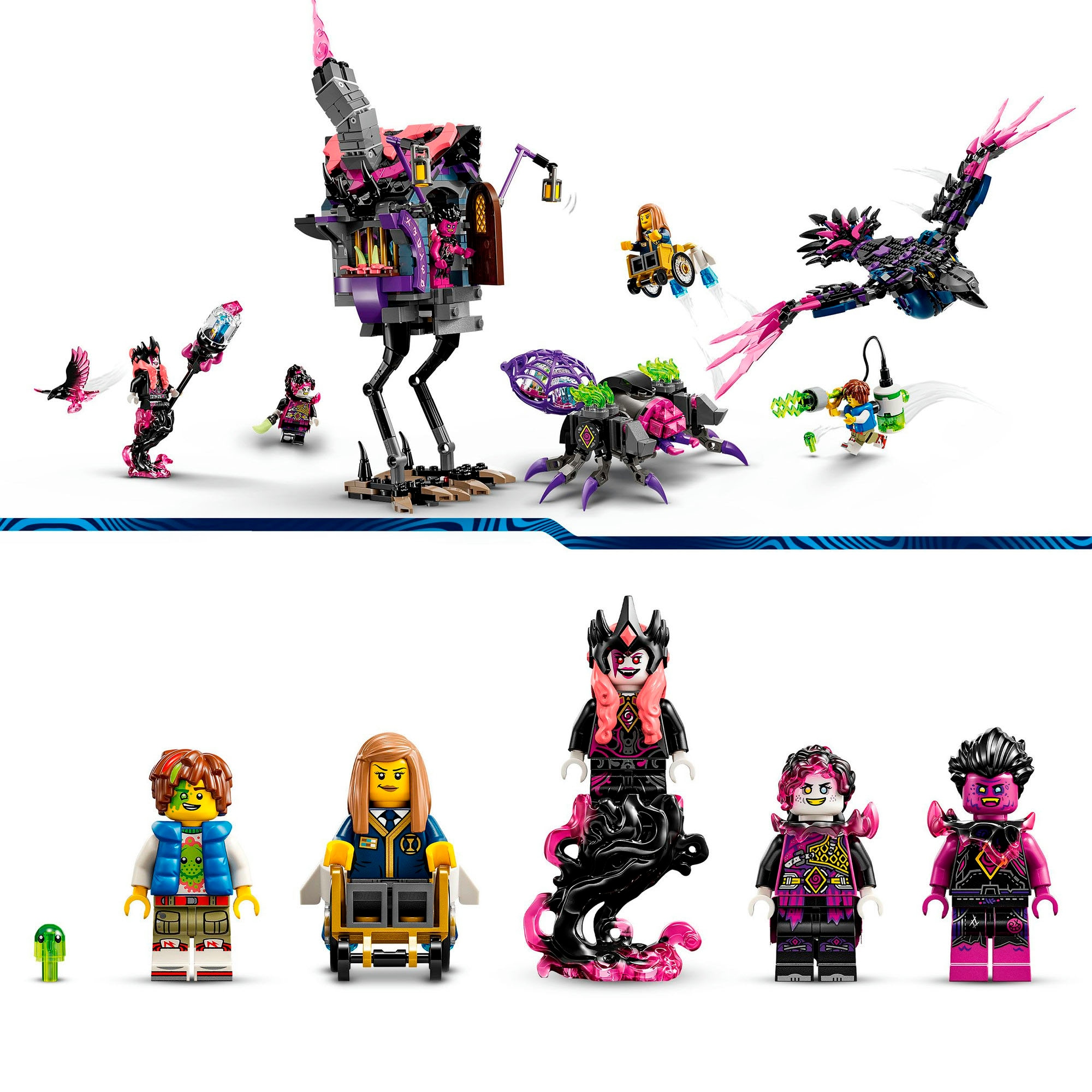 LEGO® Konstruktionsspielsteine »Der Mitternachtsrabe der Nimmerhexe (71478), LEGO DREAMZzz«, (1203 St.), Made in Europe