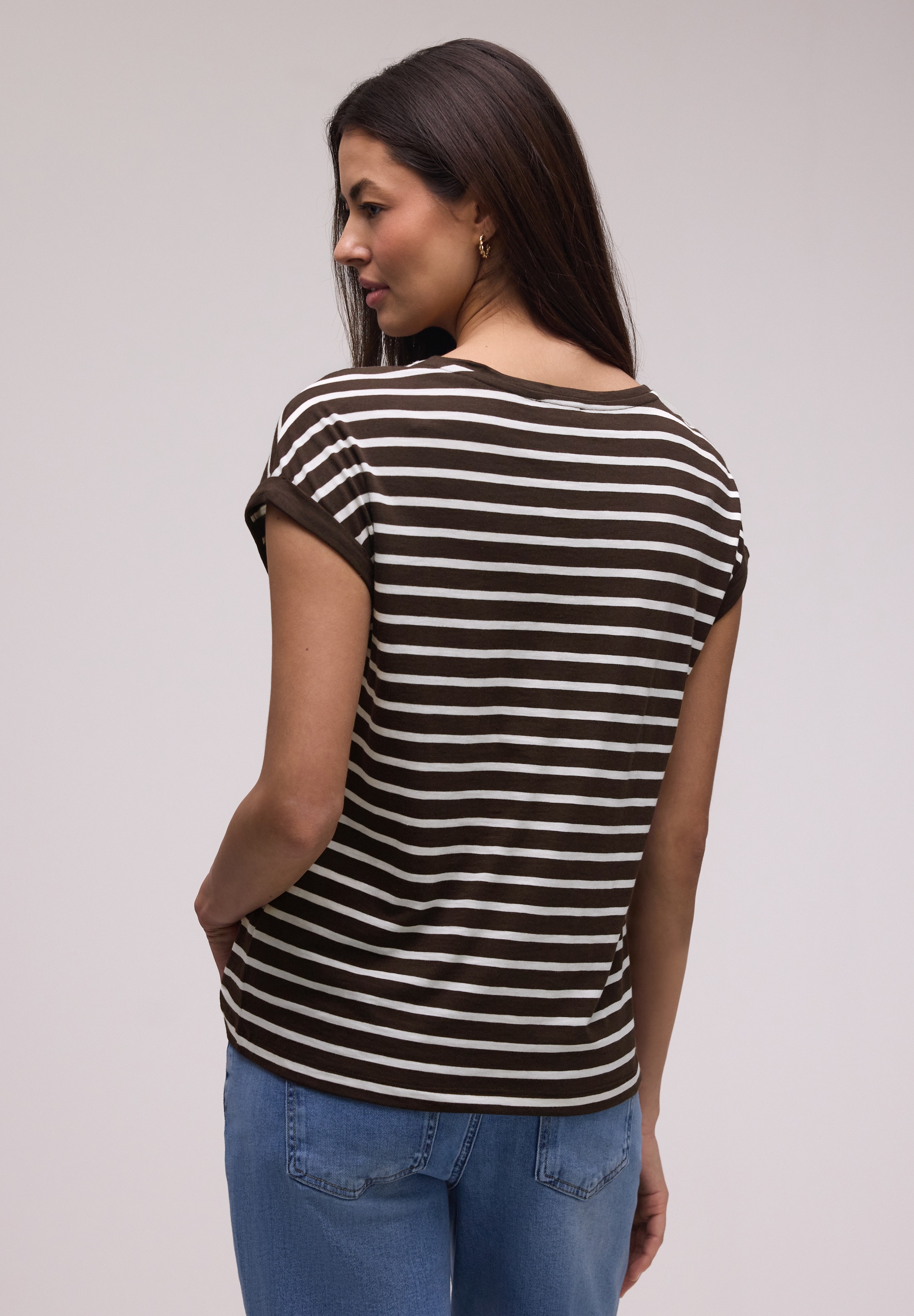 STREET ONE T-Shirt mit Rundhalsausschnitt