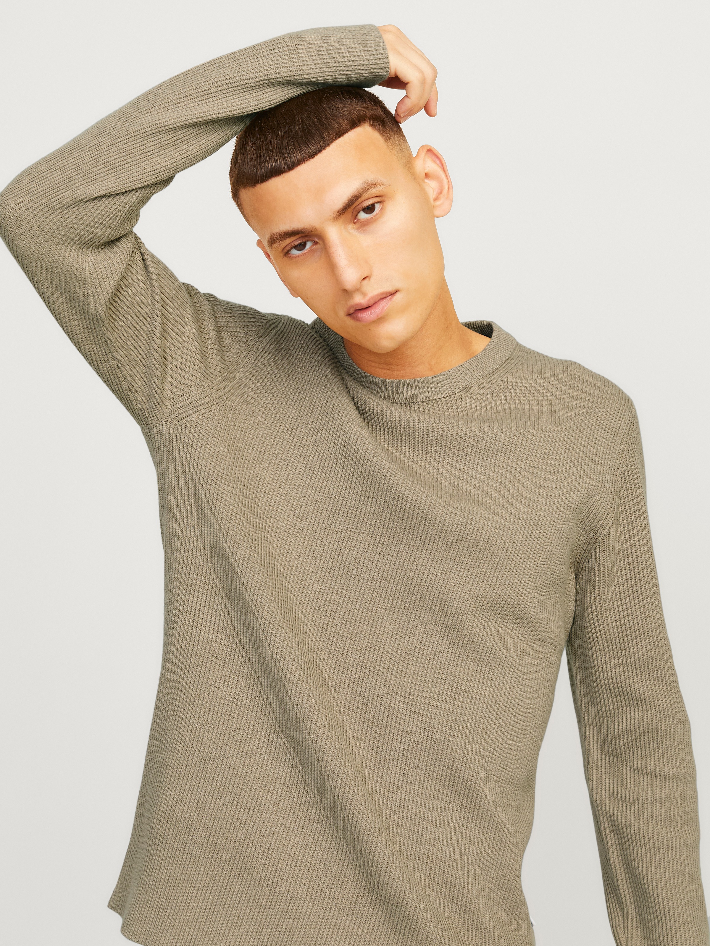 Jack & Jones Rundhalspullover "JJEPERFECT – Pullover mit pflegeleichter Qua günstig online kaufen