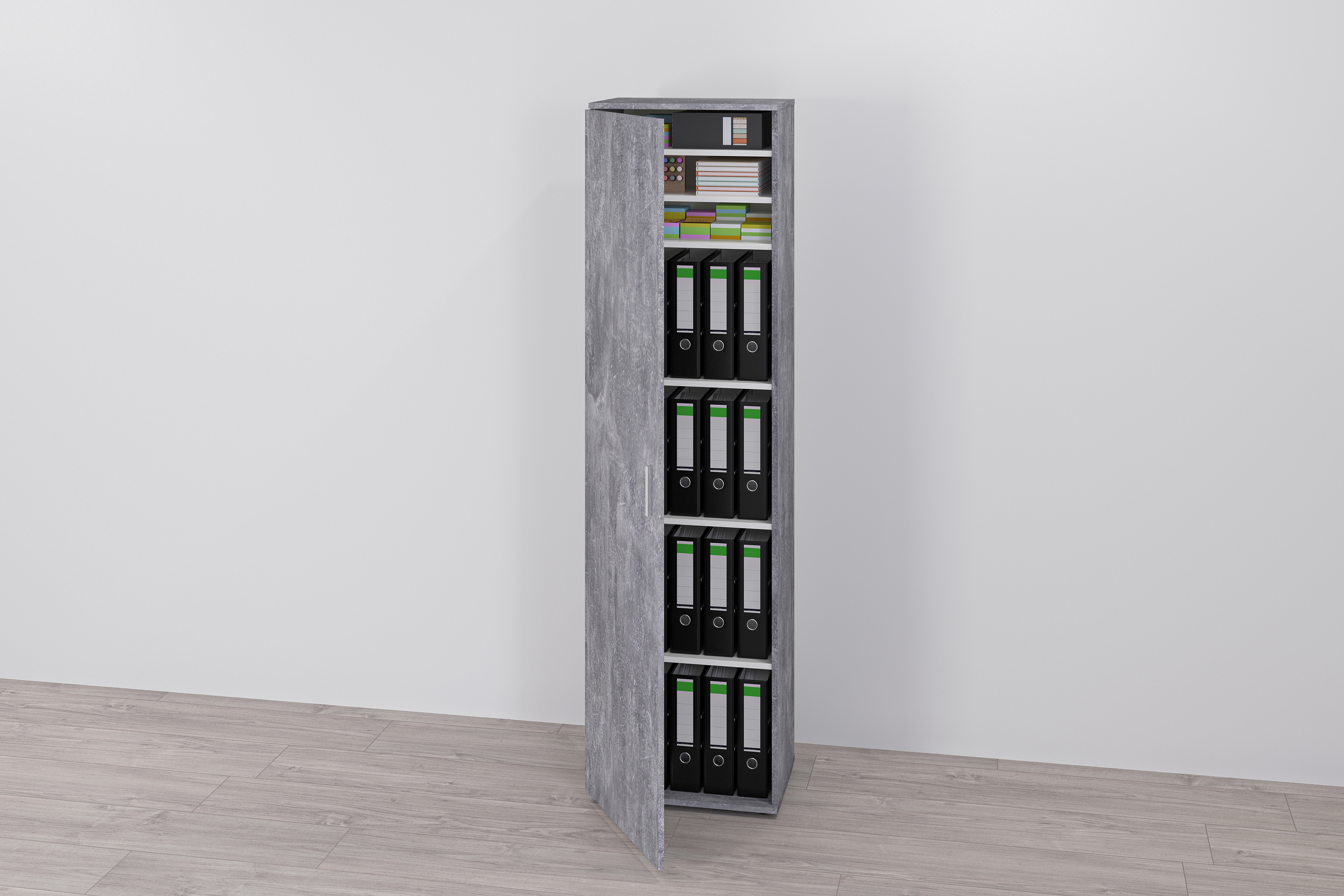 FMD Mehrzweckschrank "Inca 1" Flurschr., Aktenschr., verstellb. Böden, mit/ohne Spiegel, B: 50 cm