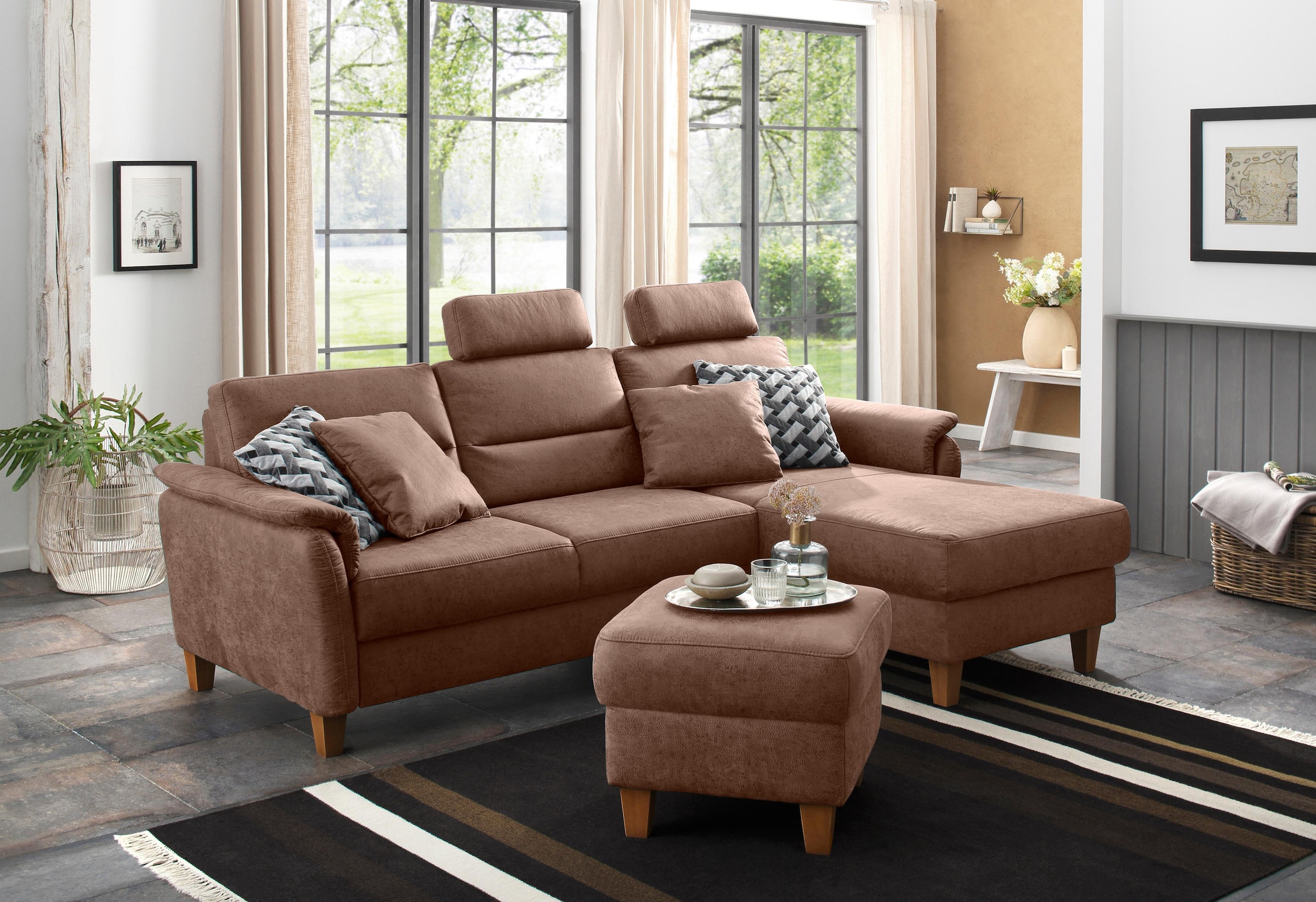 Home affaire Ecksofa "Palmera L-Form, B: 244 cm - OTTO. Verlässliche Qualit günstig online kaufen