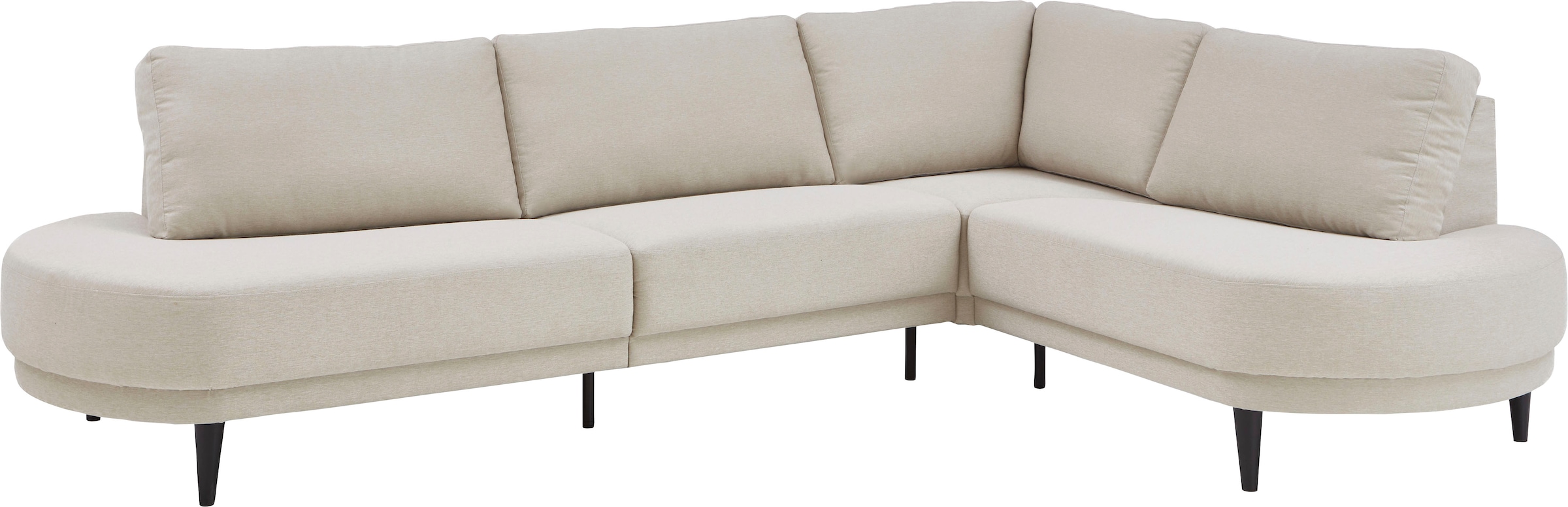 ATLANTIC home collection Ecksofa »Ronny L-Form«, mit Wellenunterfederung, rechts/links montierbar