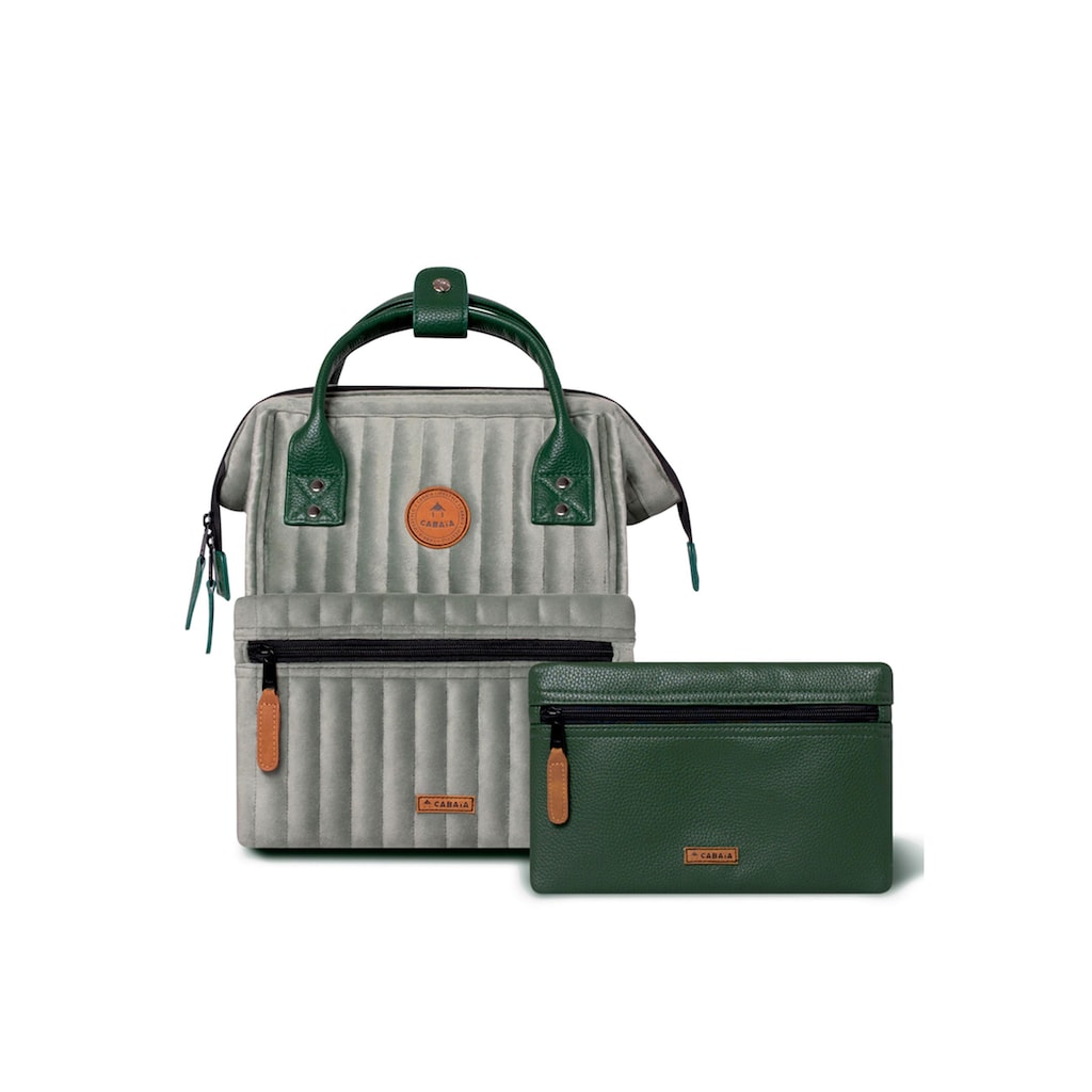 CABAIA Tagesrucksack »Adventurer S Quilted« Gesteppter Rucksack mit austauschbaren Vordertaschen