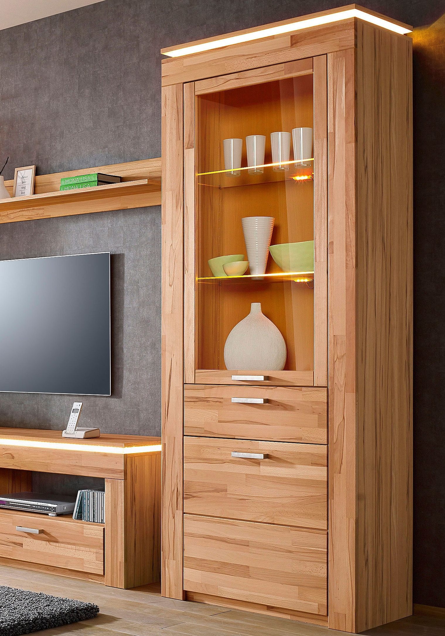 VOGL Möbelfabrik Vitrine, Höhe 207 cm günstig online kaufen