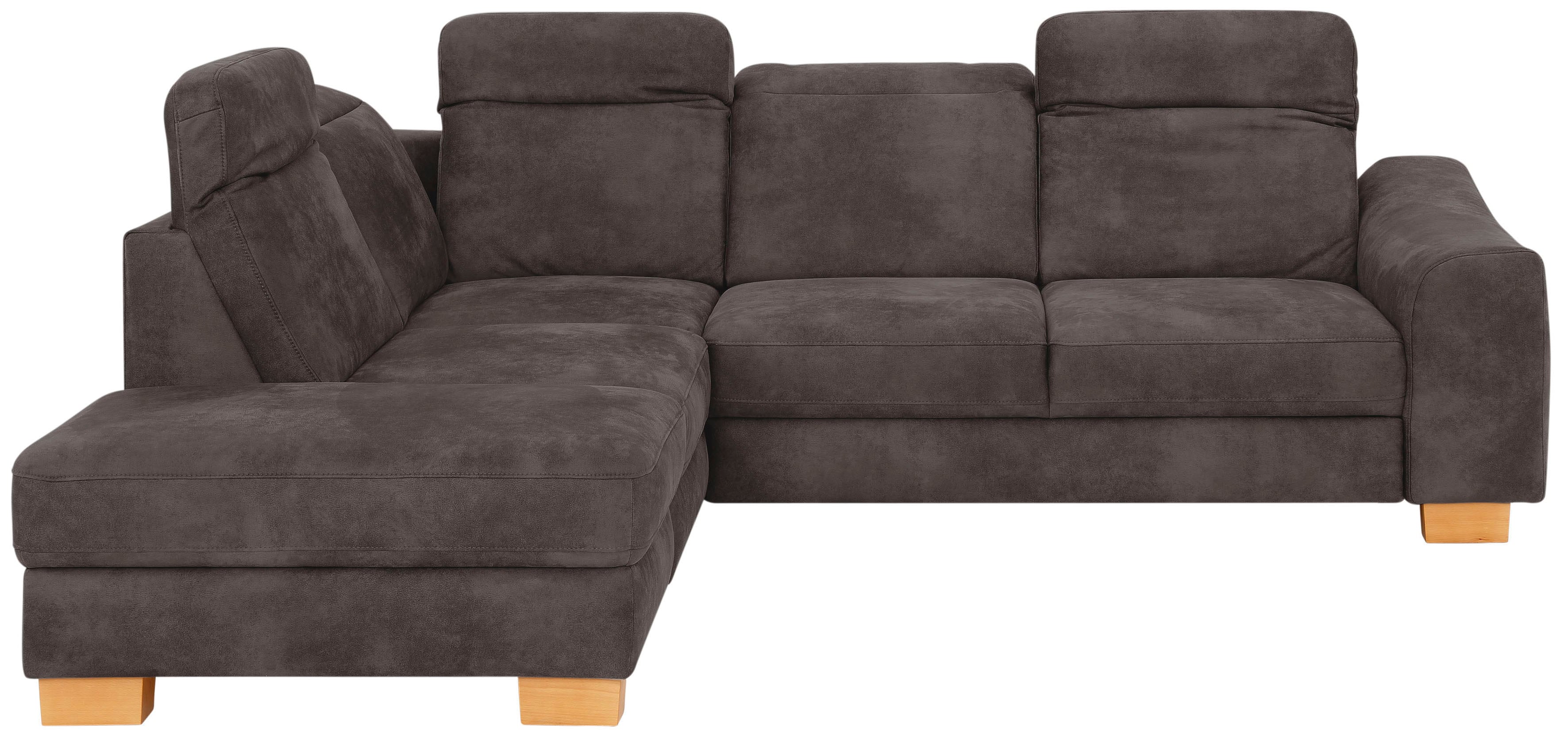 Home affaire Ecksofa "Dundee L-Form" wahlweise mit Kopfteilverstellung und zusätzlich mit Schlaffunktion
