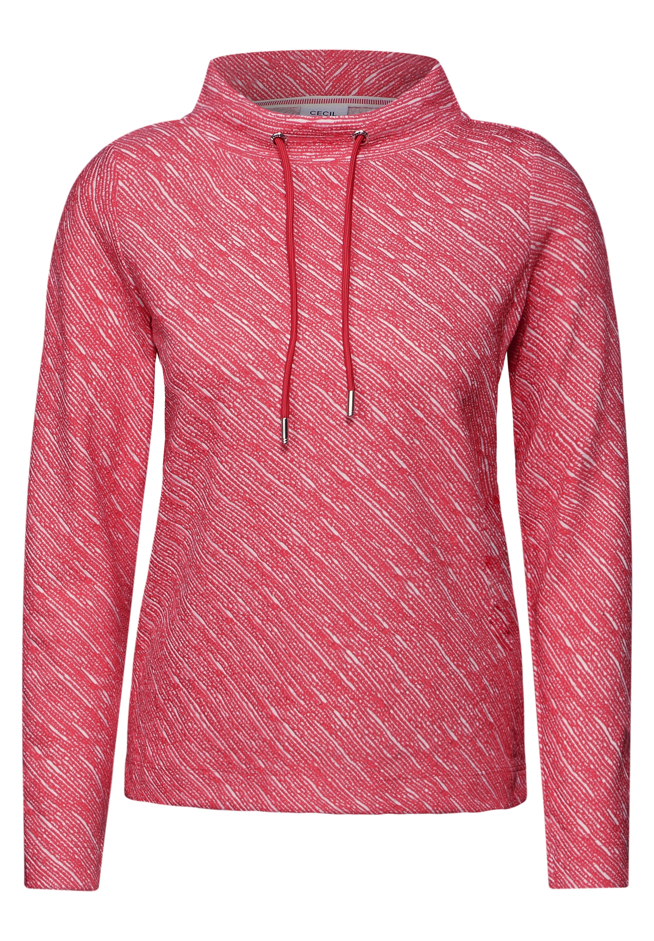 Cecil Langarmshirt, aus elastischem Materialmix