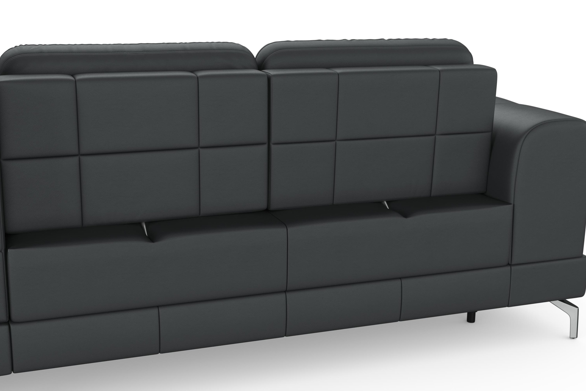 sit&more Ecksofa »Bendigo L-Form«, inklusive Sitztiefenverstellung, Bodenfreiheit 12 cm, in 2 Fußfarben
