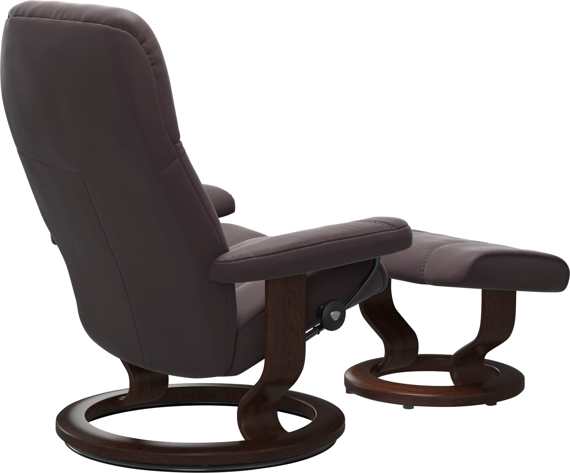 Thumbnail - Stressless Relaxsessel "Consul" Set, Relaxsessel mit Hocker, mit Hocker, mit Classic Base, Größe S, Gestell Braun
