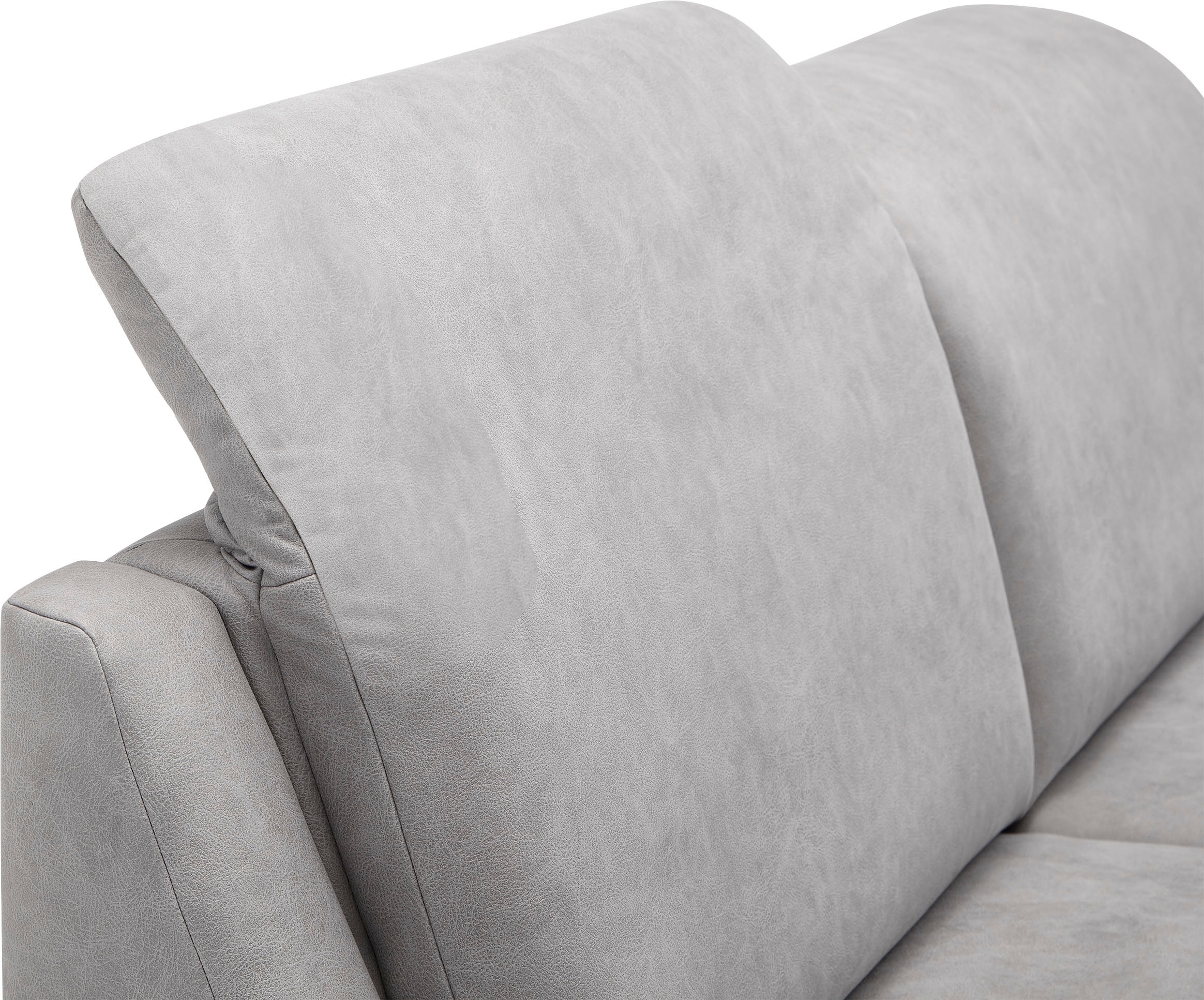 VILLA BECK Ecksofa »Garda L-Form«, (4 St.), inklusive Kopfteilverstellung, Stellmaß 277x245cm