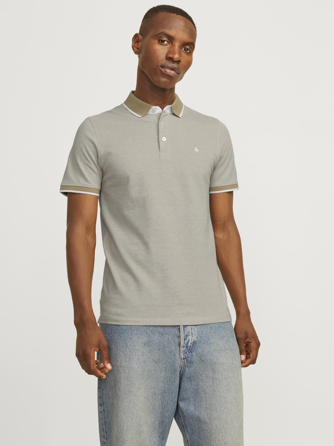 Thumbnail - Jack & Jones Poloshirt "JJEPAULOS Slim Fit, sportlich-elegant, mit Stickerei und Knopfleiste" Packung, 2 Stk. tlg. unifa...