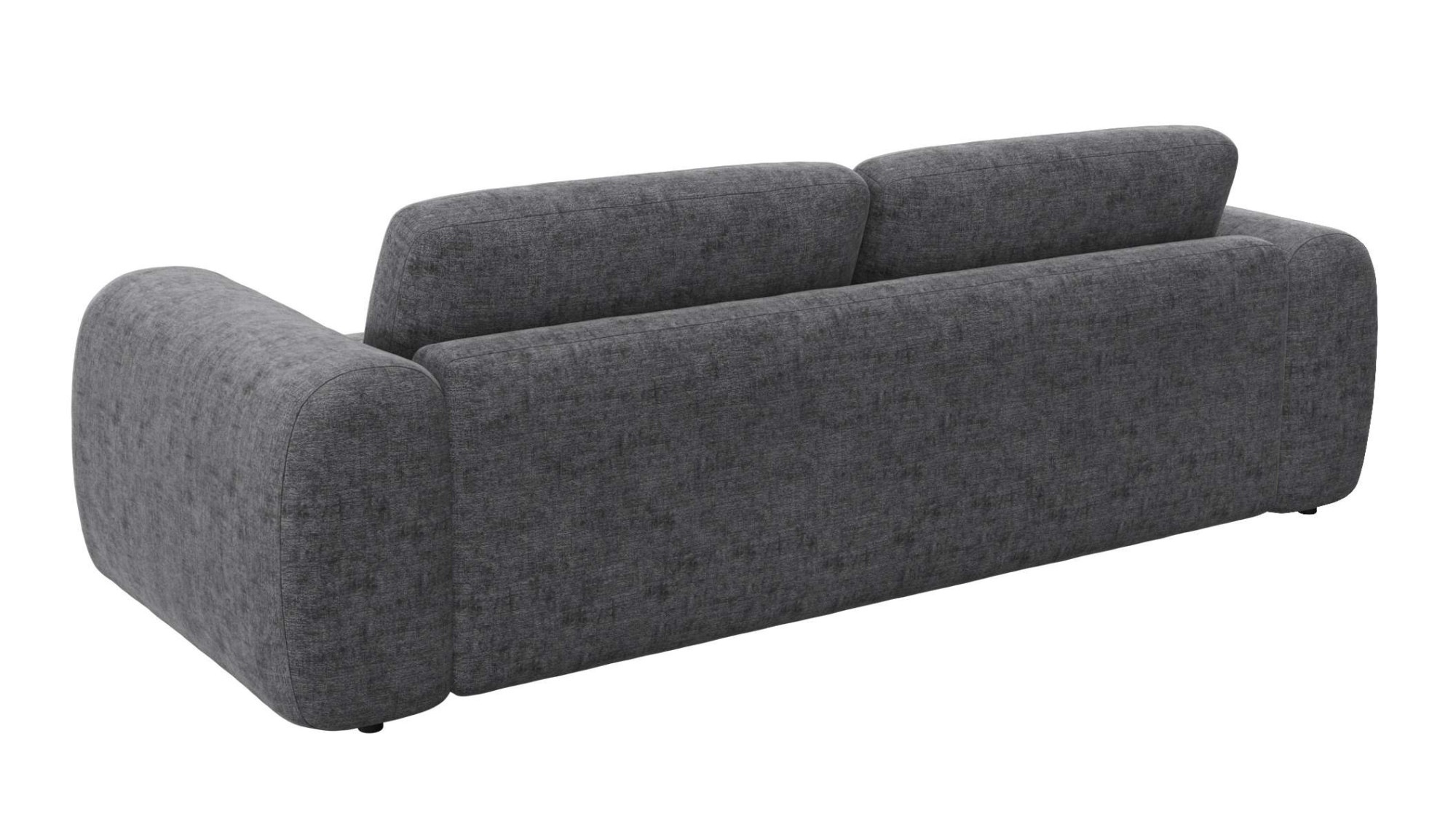 FLEXLUX 3-Sitzer »Molino Designsofa, Polstersofa, Einzelsofa, Couch«, Kaltschaum & Stahl-Wellen für erstklassigen Sitzkomfort, Füsse Schwarz