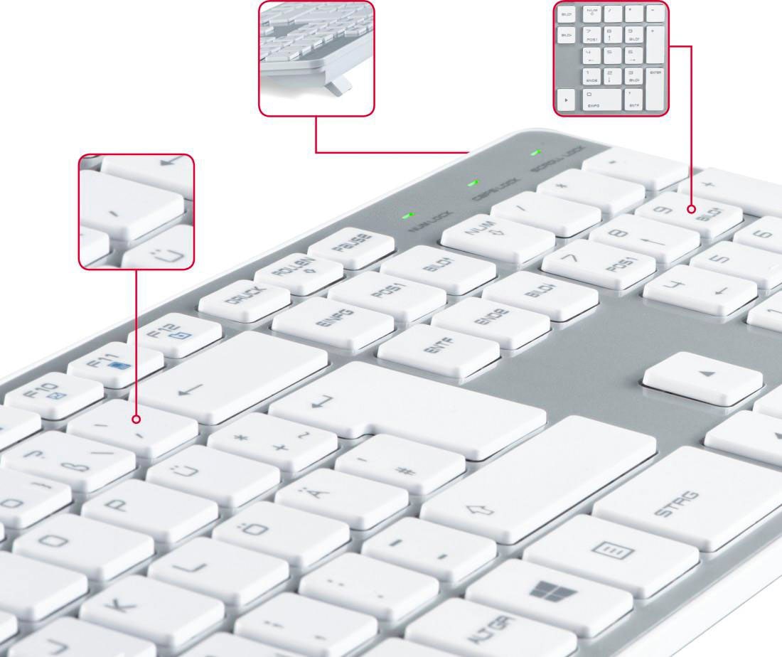 Hama Tastatur »Tastatur PC Tastatur kabelgebunden im Slim-Design«
