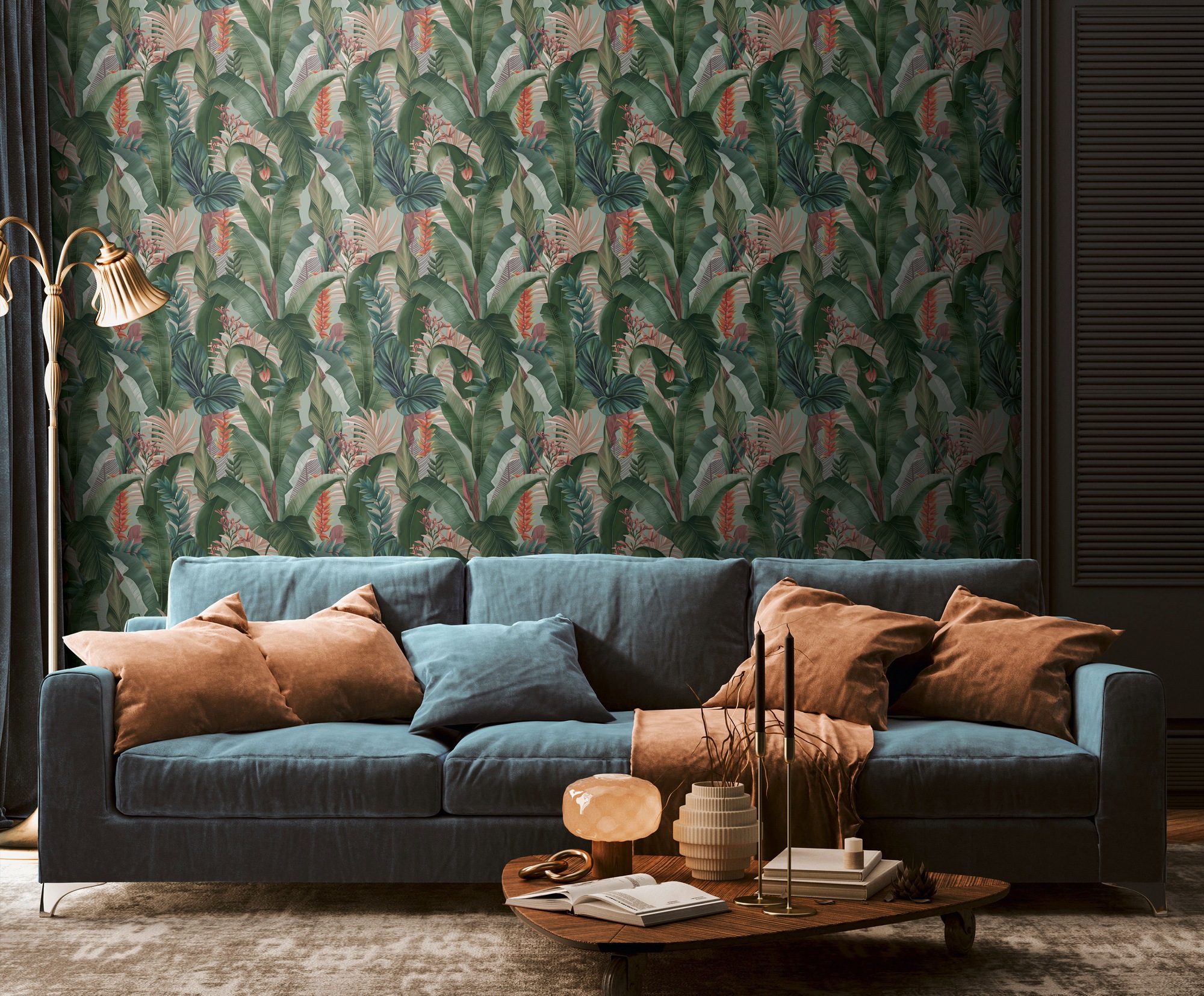 living walls Vliestapete, matt, Vliestapete Dschungel für Schlafzimmer Küche Wohnzimmer Dschungel Flur