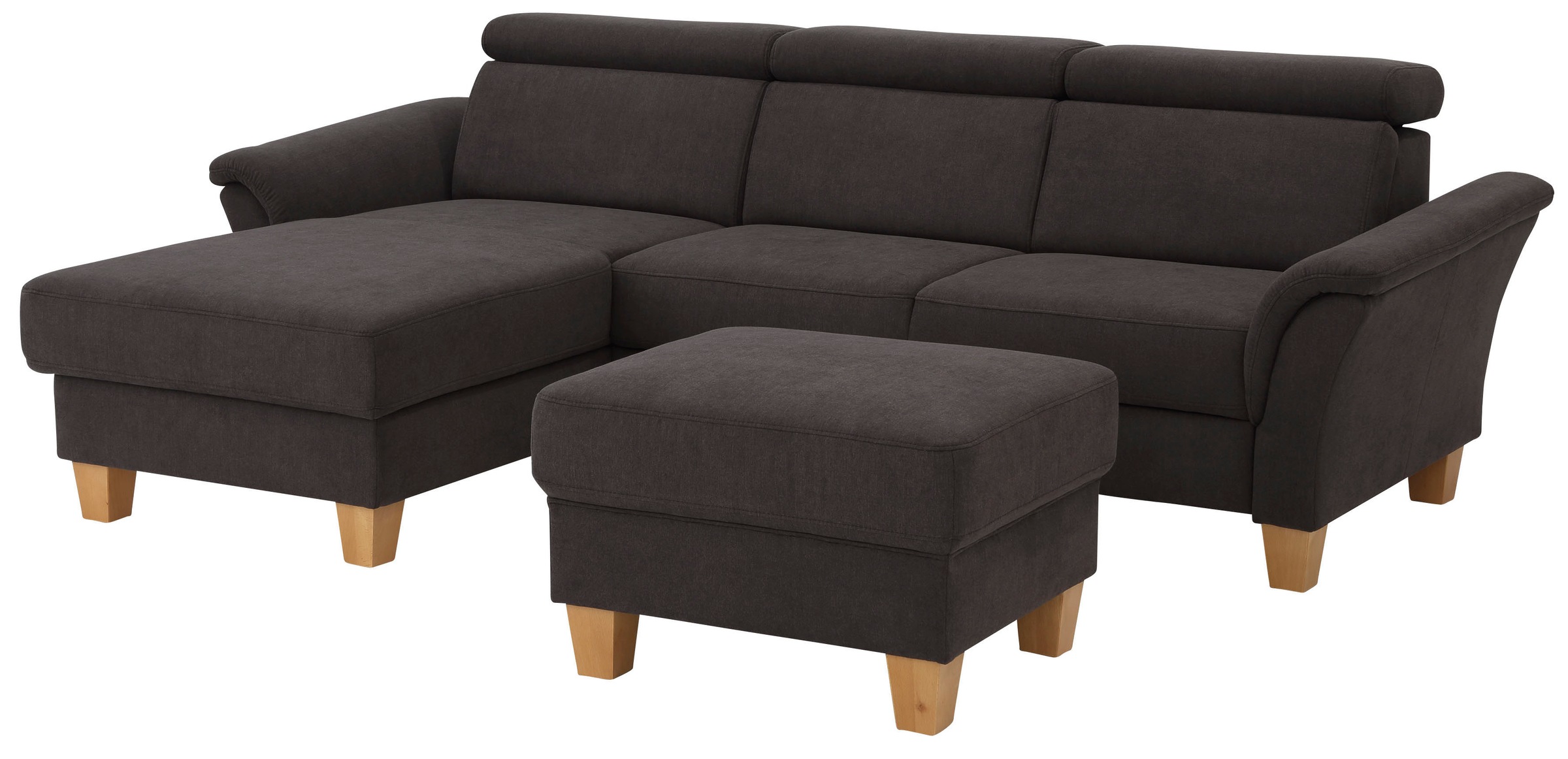 Home affaire Ecksofa »Conville L-Form« Federkern, wahlweise mit Bettfunktion und Bettkasten bzw. Stauraum