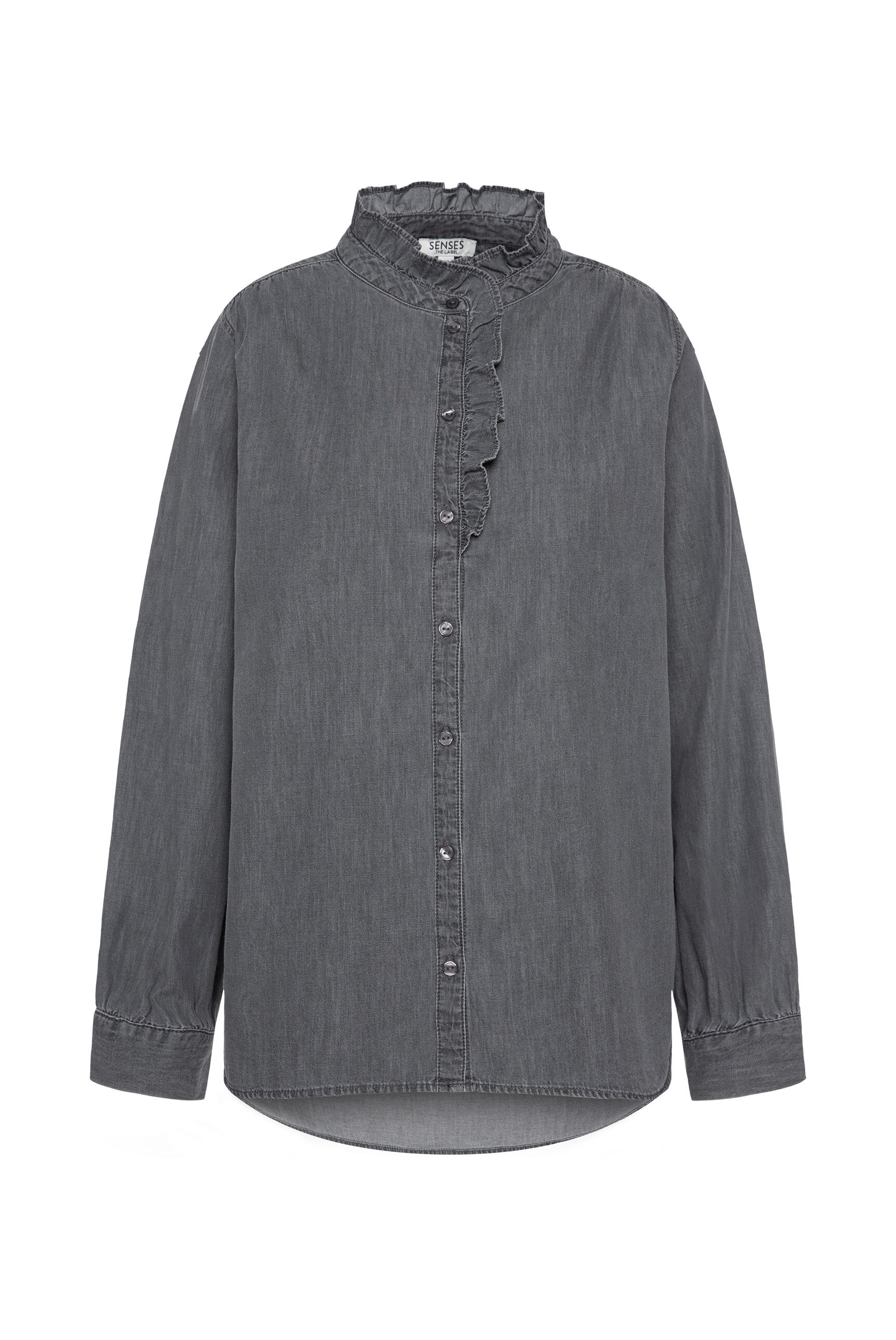 SENSES.THE LABEL Langarmbluse, aus Baumwolle