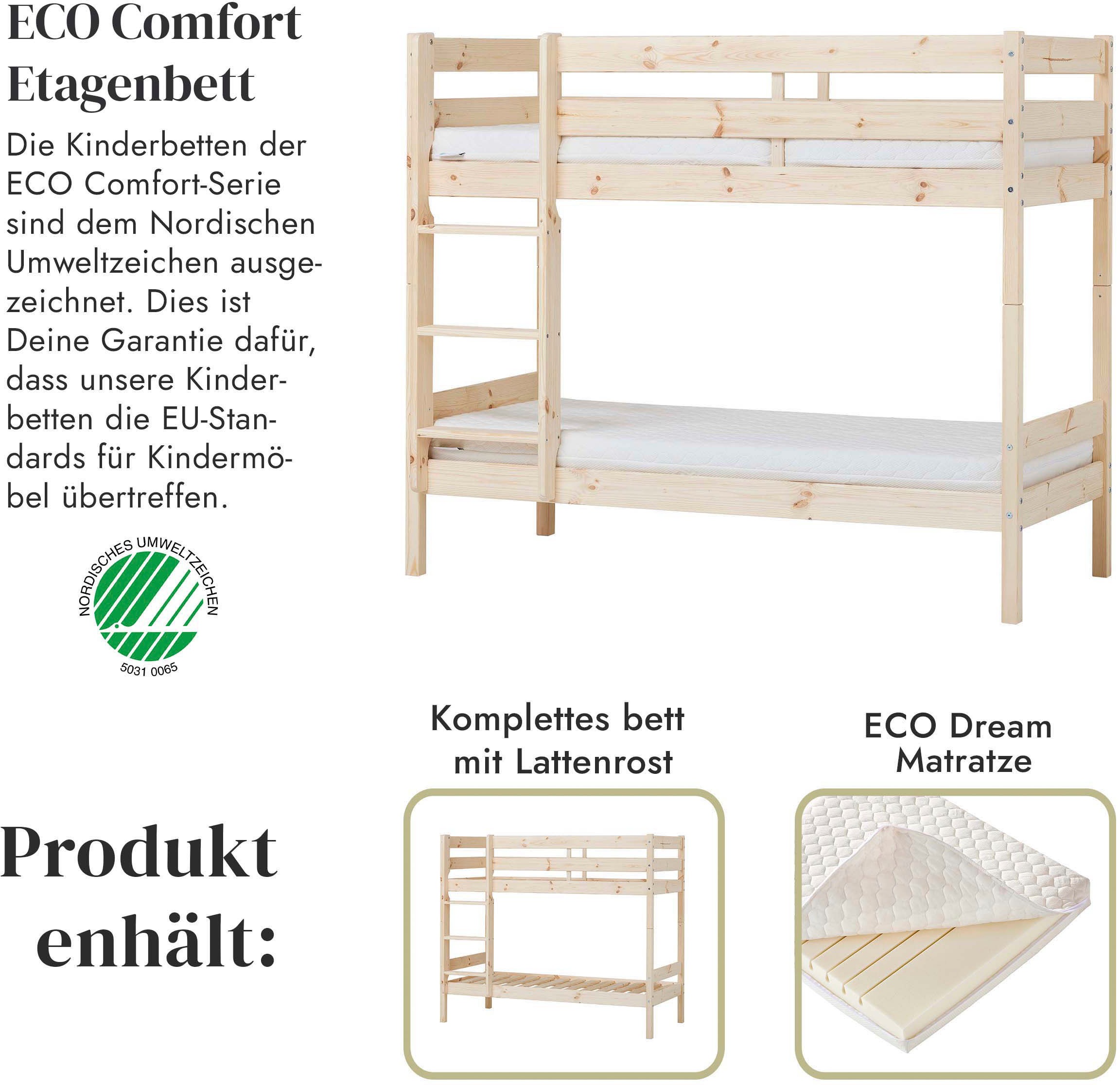 Hoppekids ECO Comfort Bunk Bed Beige 70x160 2