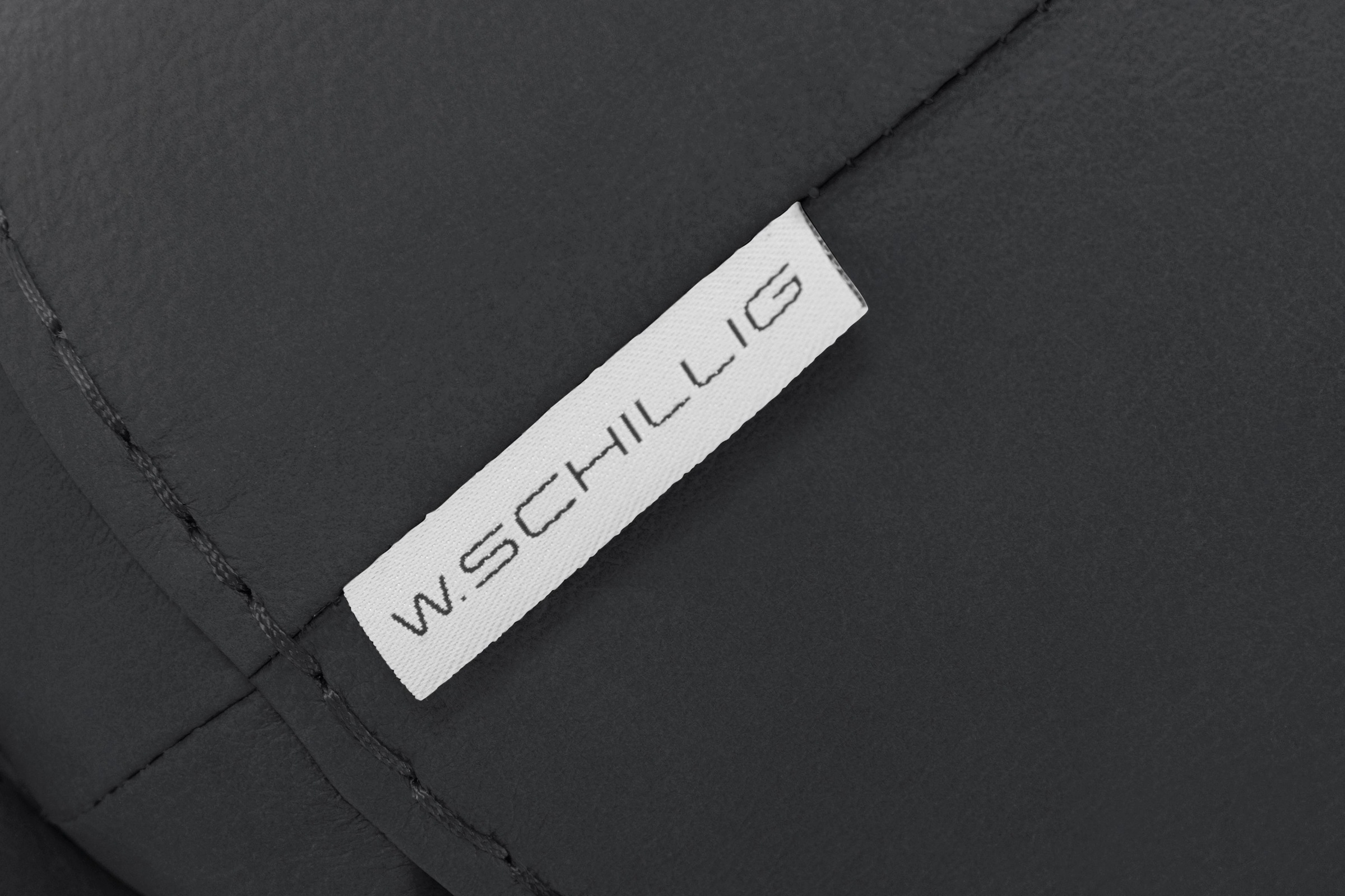 W.SCHILLIG Hocker »montanaa«, mit Metallfüßen in Schwarz pulverbeschichtet, Breite 71 cm