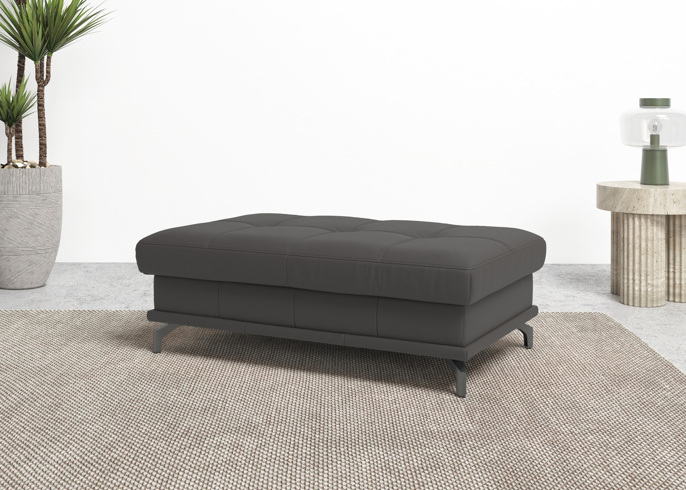 OTTO home Polsterhocker "Costello, B: 133 cm" individuell zu kombinieren, Federkern