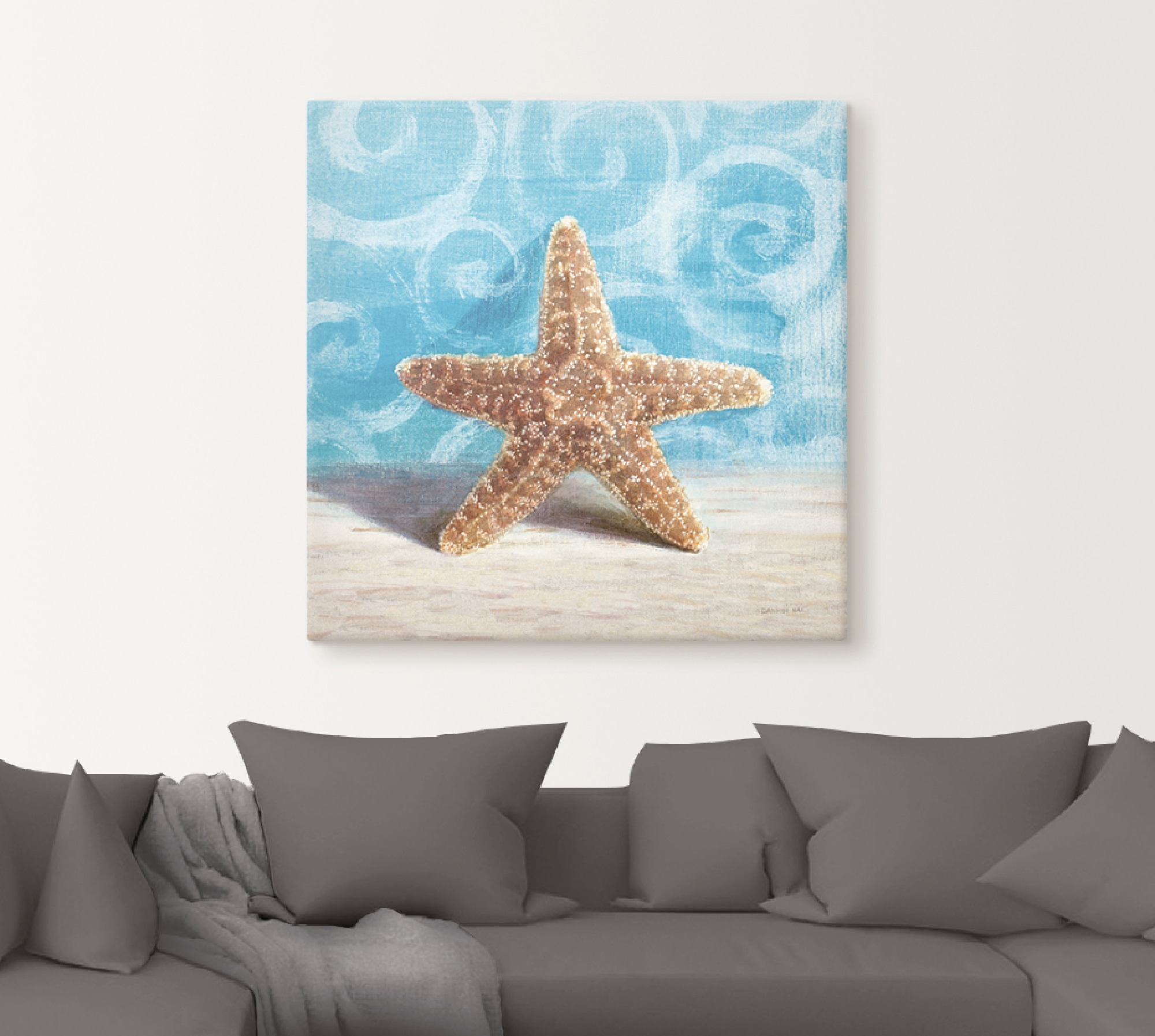 Artland Leinwandbild »Geschenke aus dem Meer III«, Wassertiere, (1 St.), auf Keilrahmen gespannt