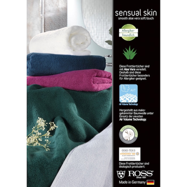 ROSS Waschhandschuh »Sensual Skin«, (6 tlg.), mit Aloe-Vera-Öl veredelt auf  Rechnung | BAUR