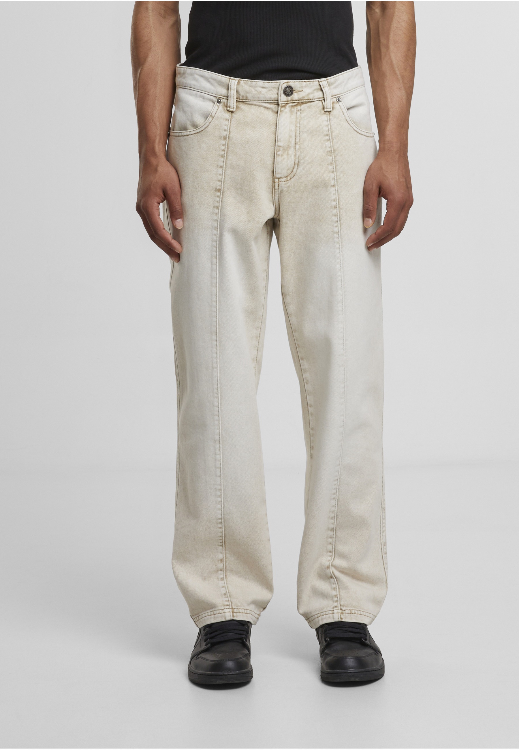 URBAN CLASSICS Bequeme Jeans »Urban Classics Wide Leg Denim With Dividing Seams«
