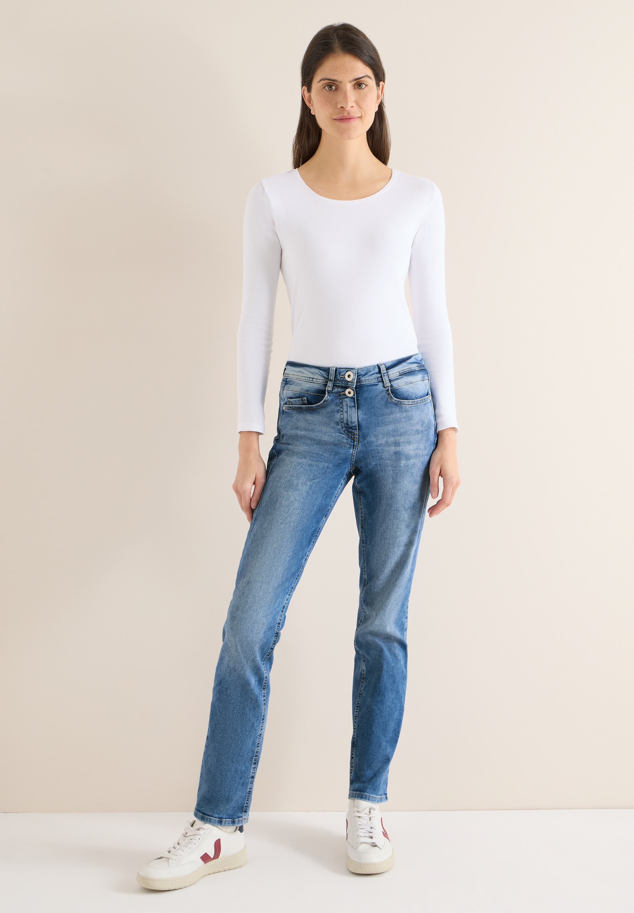 Cecil Comfort-fit-Jeans Middle Waist