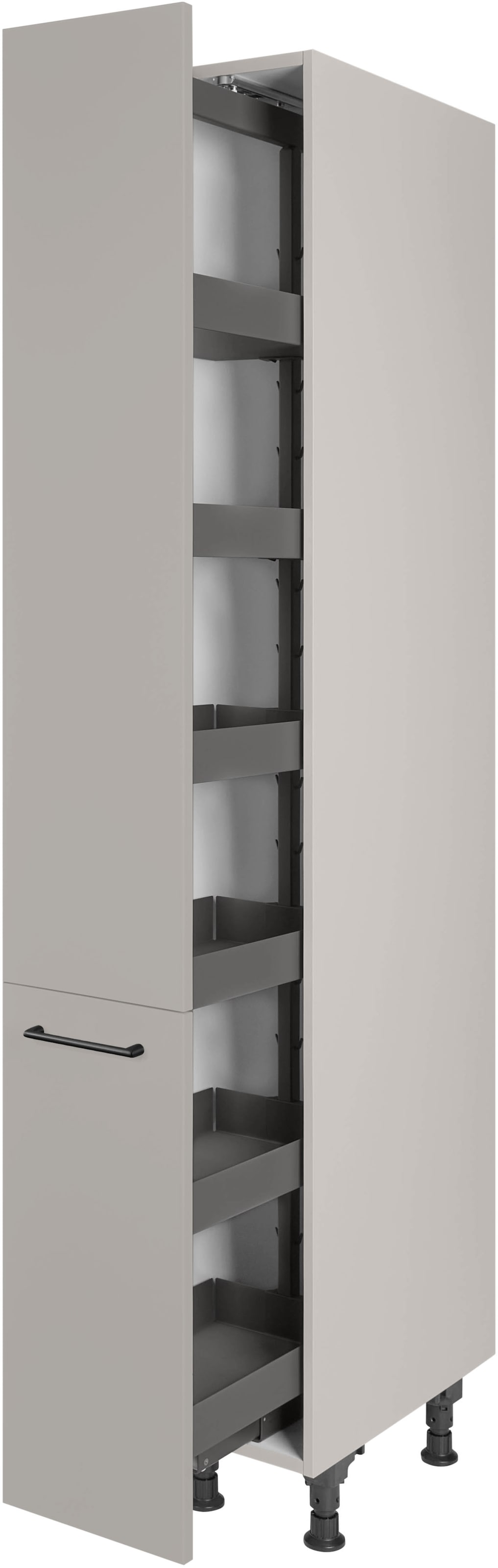 nobilia® Apothekerschrank »"MIAMI", mit 5 Einhängekörben, Breite 30 cm, Höhe 216,6 cm,« vormontiert, Ein- und Auszugsdämpfung SoftStoppPro