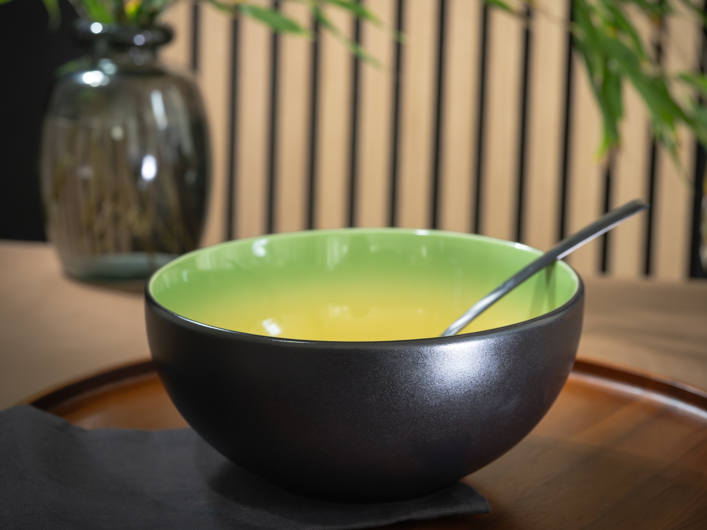 CreaTable Schüssel »Hot, Buddha Bowl, 4-tlg.« 4 aus Steinzeug Moderne Coupeform, außergewöhnliches Design